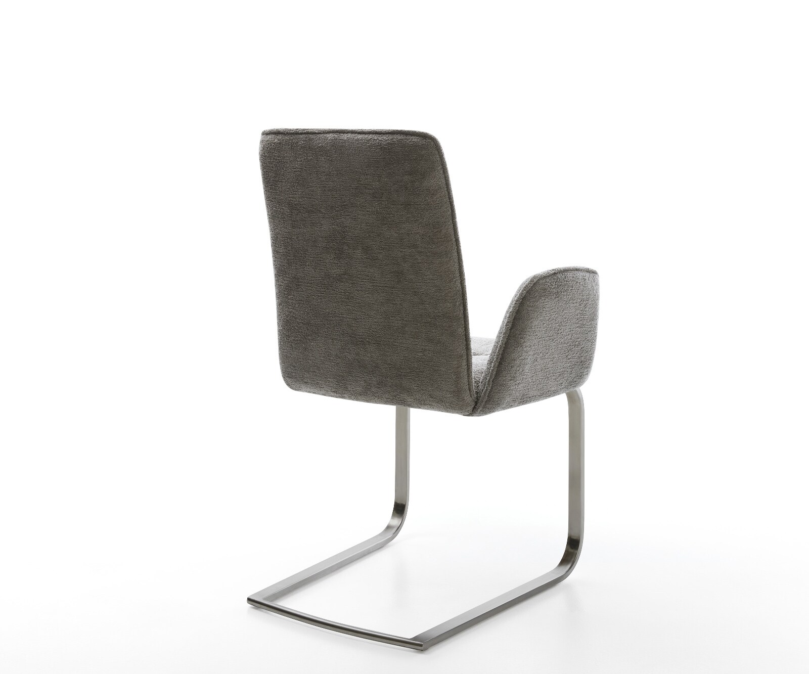 Cantilever Vinja-Flex bouclé doux couleur boue pied cantilever plat grafiete 5