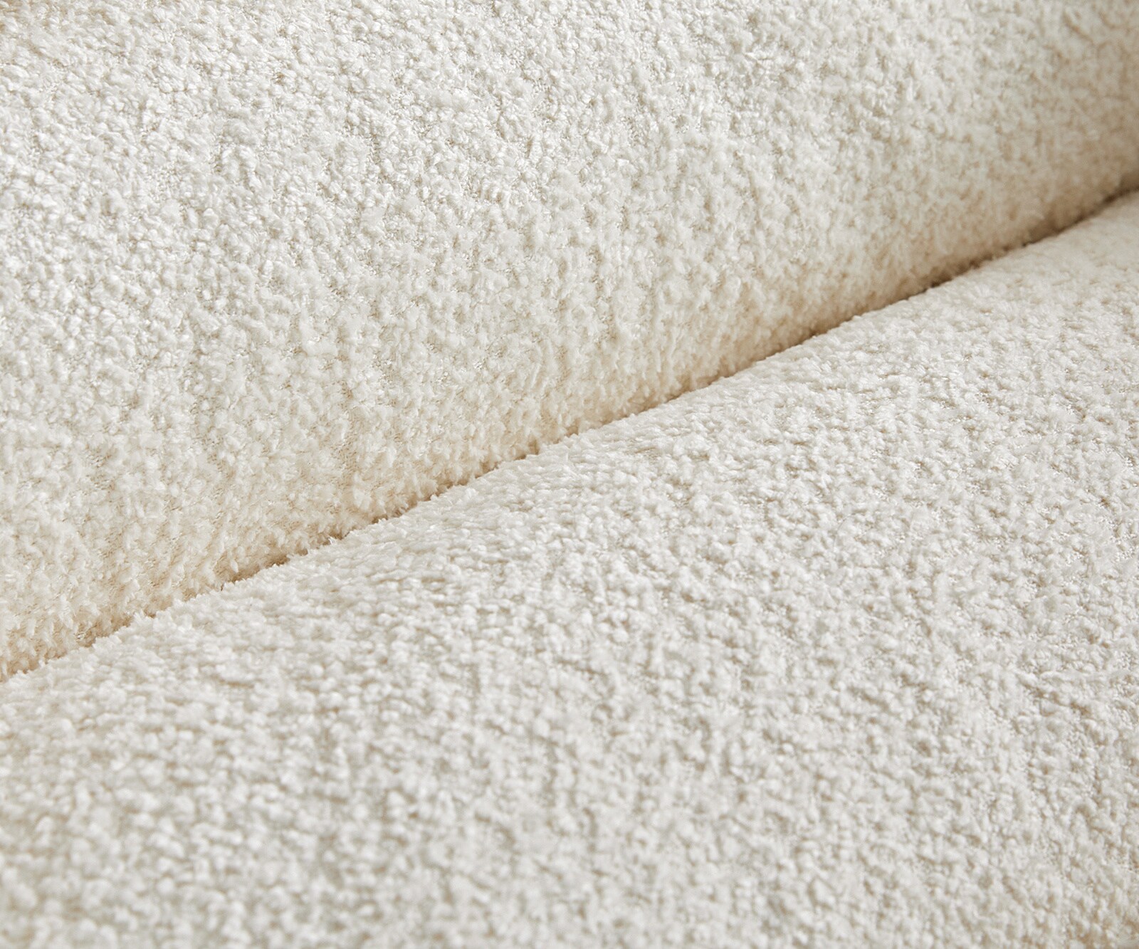 Cantilever Zoa-Flex bouclé blanc pied cantilever plat grafiete ressorts ensachés 3