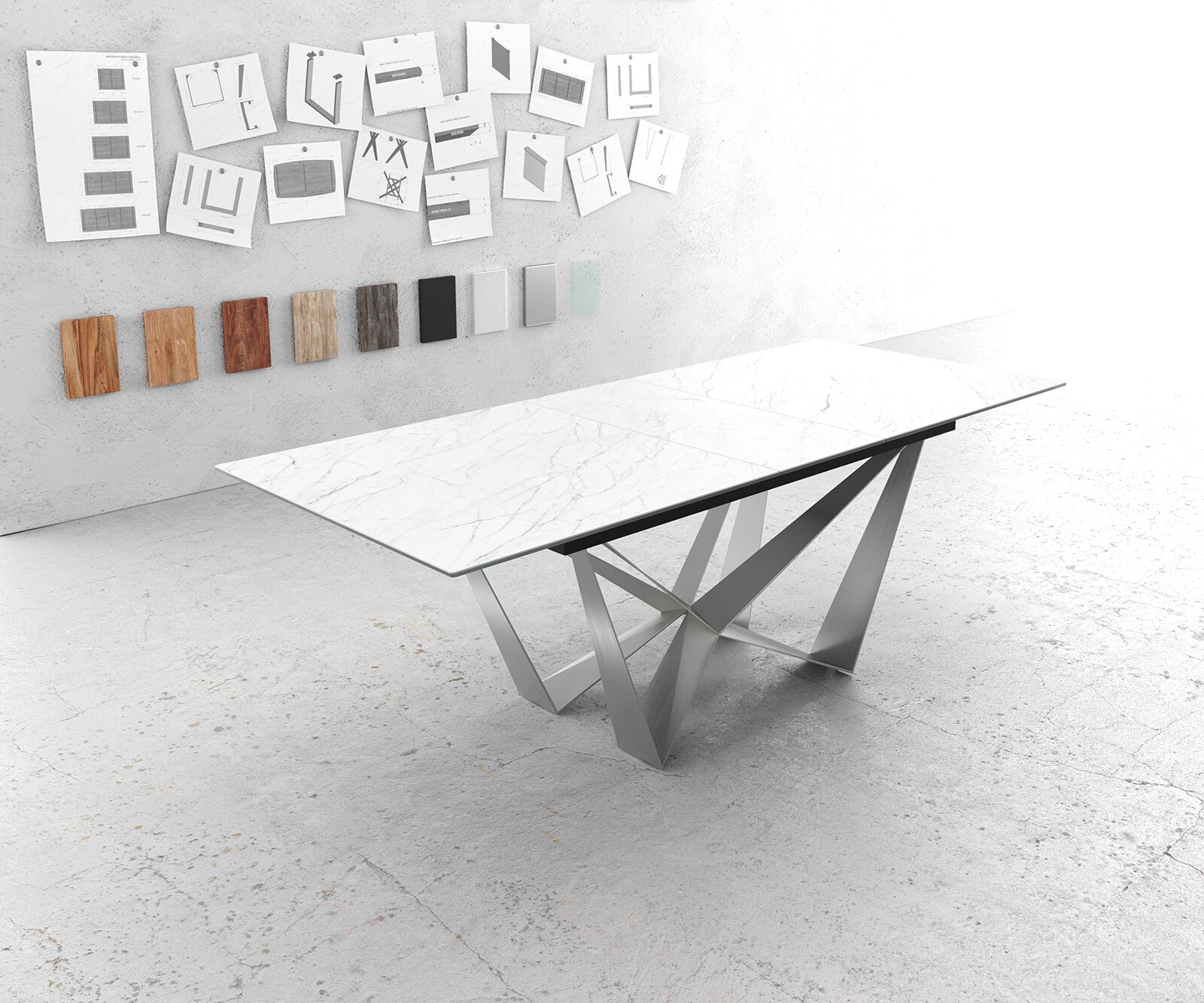 Table -à-manger Edge céramique extensible 1