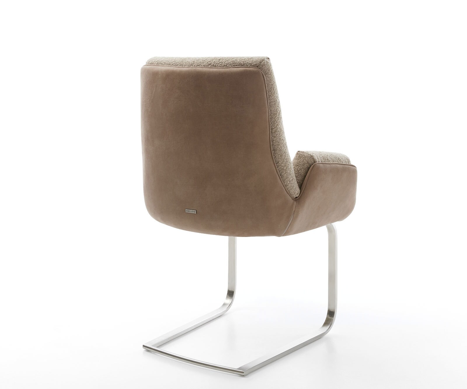 Cantilever Clea-Flex tissu mixte couleur boue pied cantilever plat acier inoxydable brossé 3 Cantilever Clea-Flex tissu mixte couleur boue pied cantilever plat acier inoxydable brossé 3