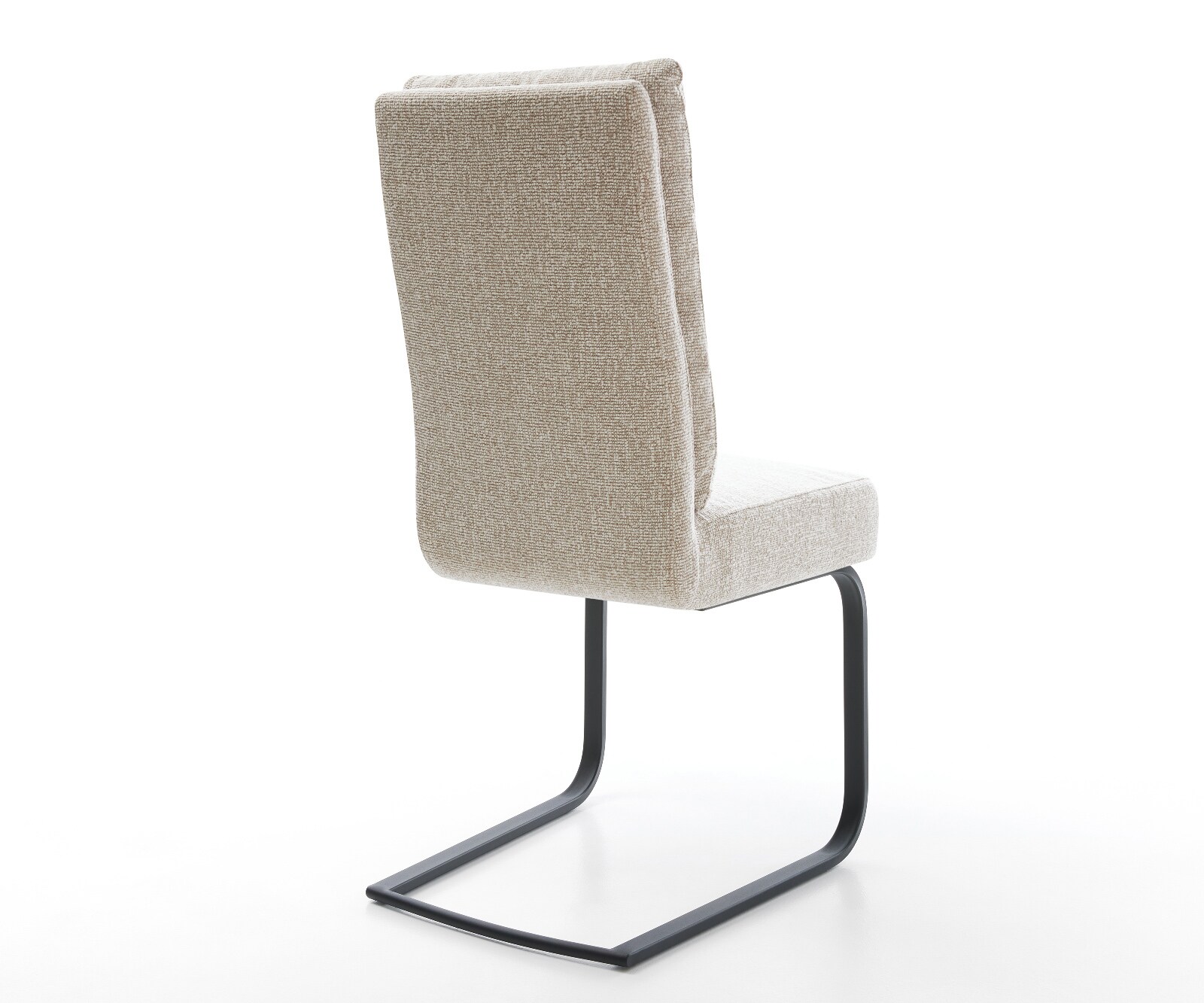 Cantilever Pela-Flex tissu tissé doux beige pied cantilever plat noir resorts ensachés 5