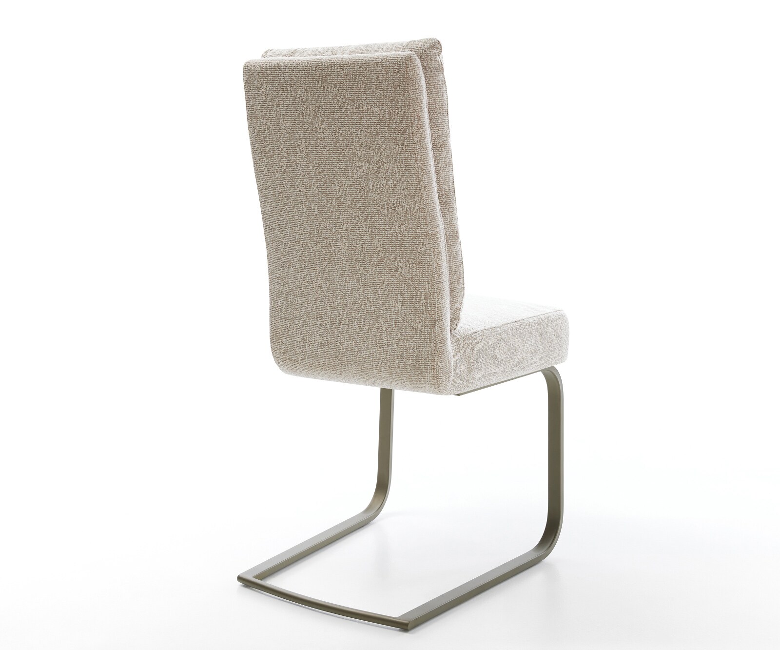 Cantilever Pela-Flex tissu tissé doux beige pied cantilever plat aspect titane resorts ensachés 5