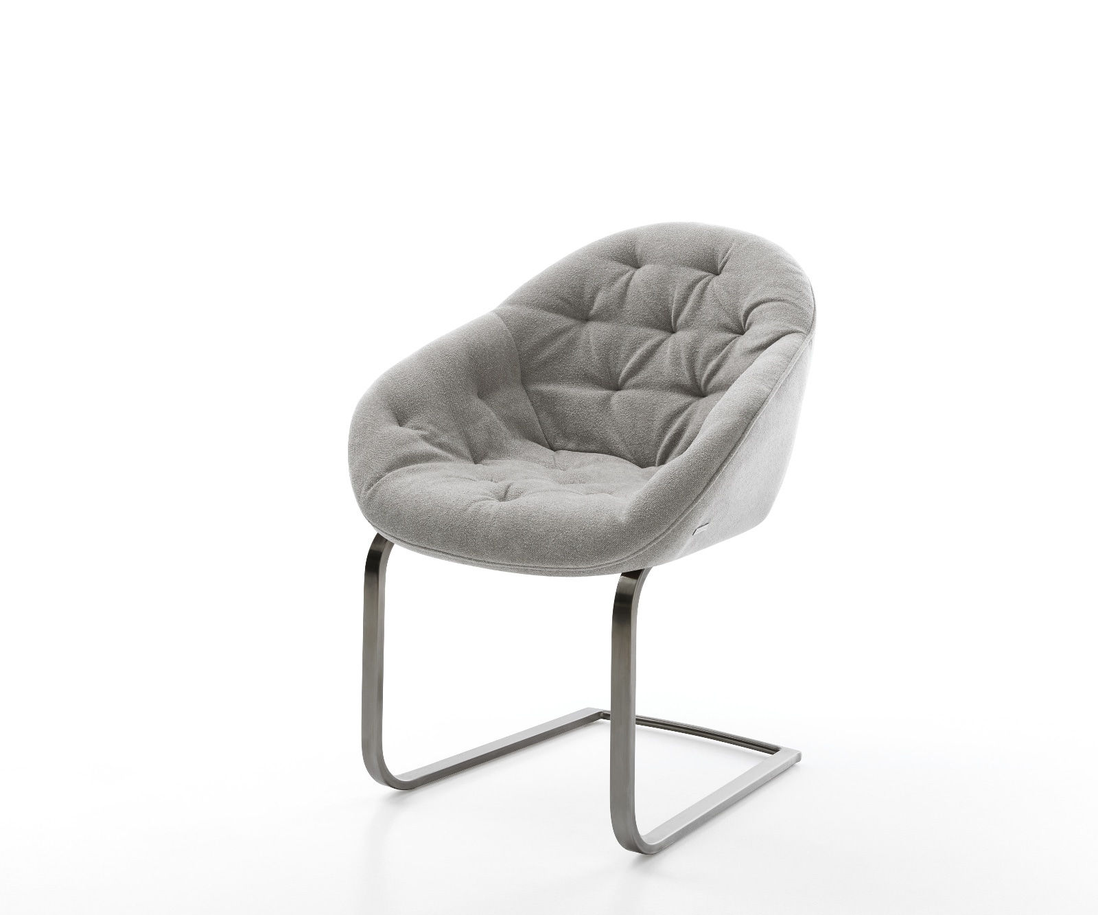 Cantilever Gaio-Flex tissu structuré doux gris pied cantilever plat grafiete Cantilever Gaio-Flex tissu structuré doux gris pied cantilever plat grafiete