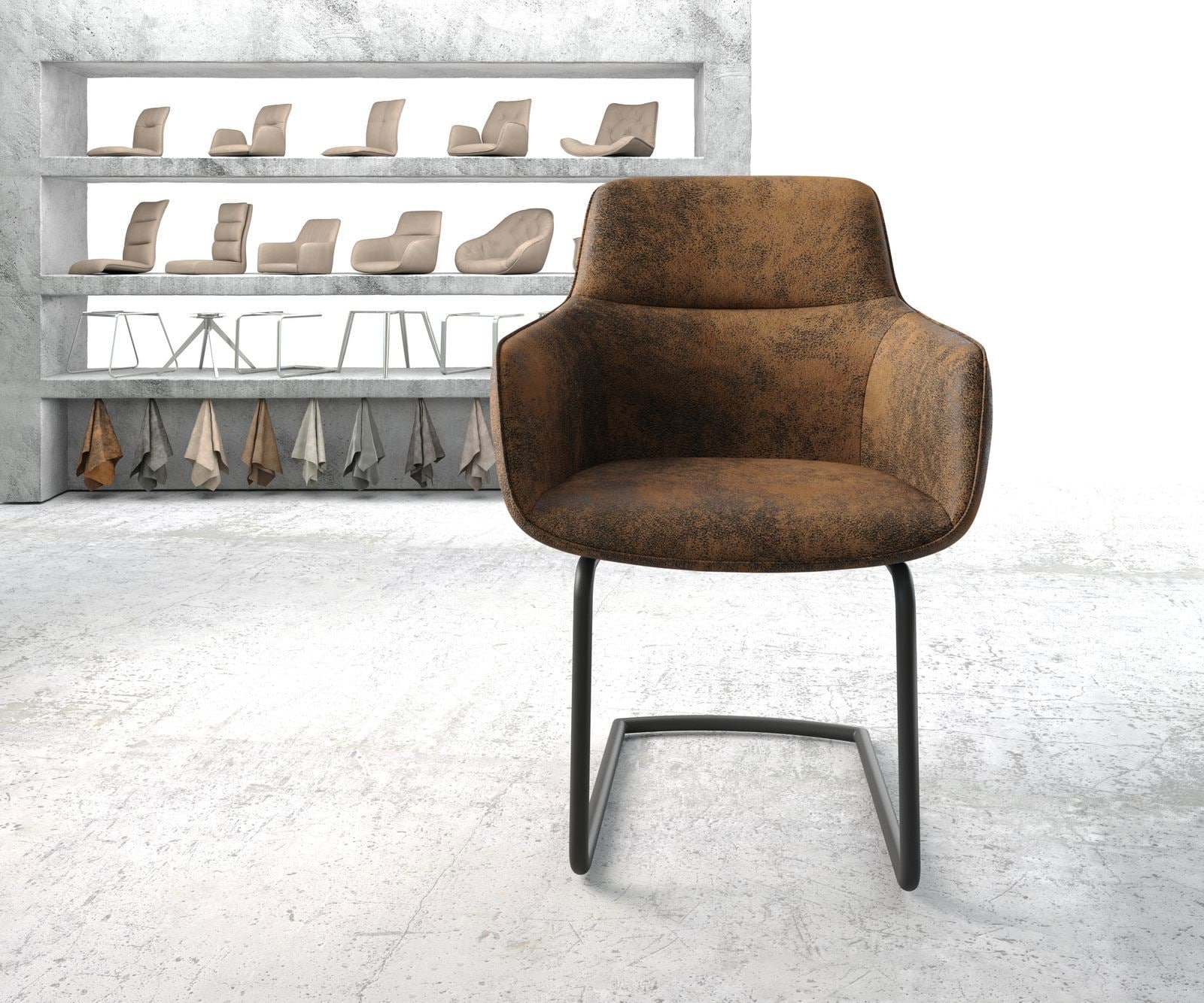 Cantilever Pejo-Flex brun antique cantilever rond noir 1 Cantilever Pejo-Flex brun antique cantilever rond noir 1