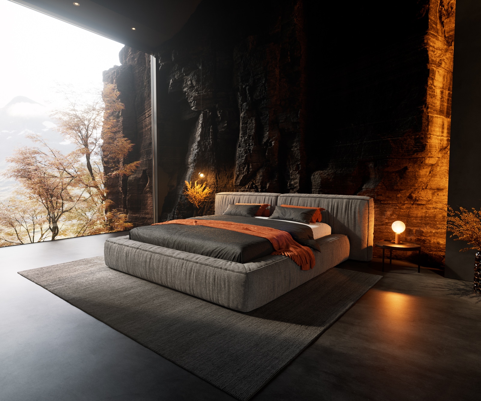 Sommier-rembourré Coperti 180x200 cm microfibre gris Sommier-rembourré Coperti 180x200 cm microfibre gris