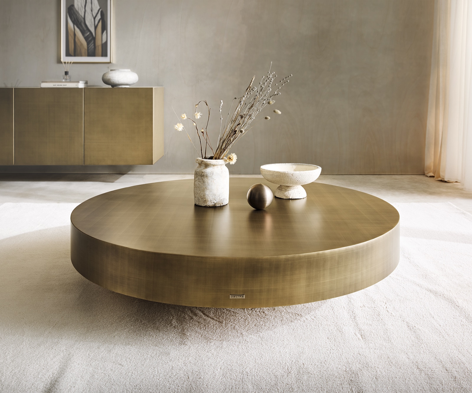 Table-basse Ryo 120x30 cm or métallique 4 Table-basse Ryo 120x30 cm or métallique 4