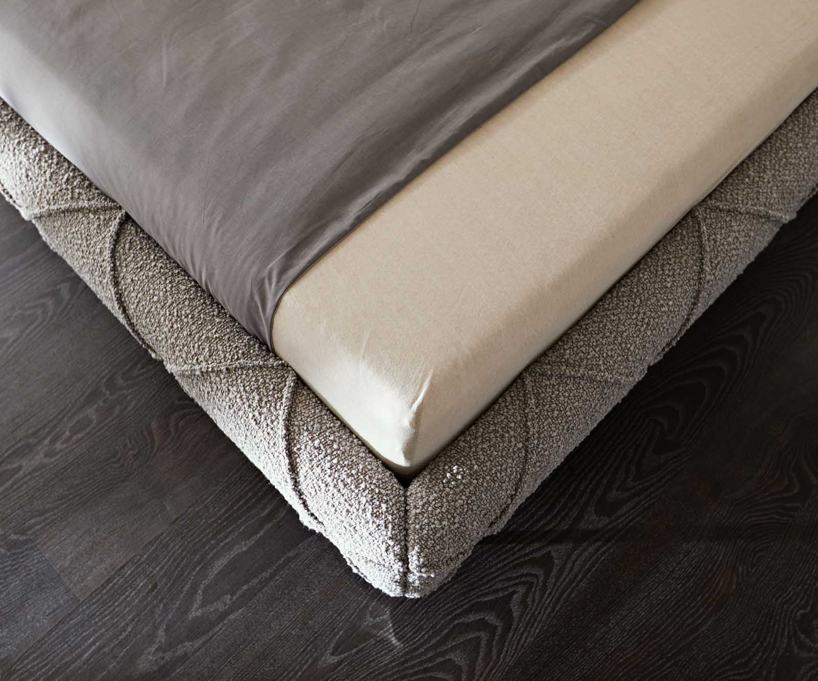 Sommier-rembourré Nayara 140x200 cm Bouclé Gris Argenté 5