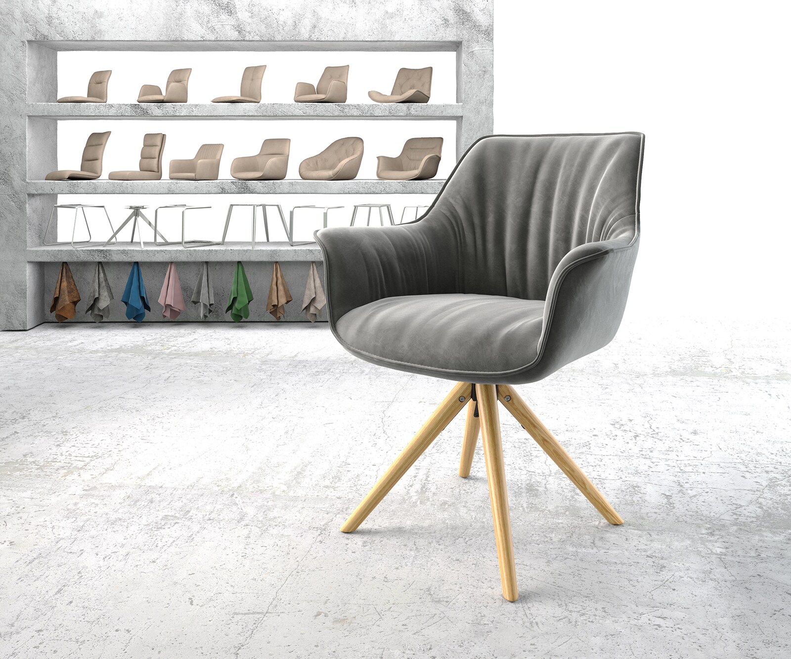  Chaise-de-salle-à-manger Keila-Flex avec accoudoirs  4