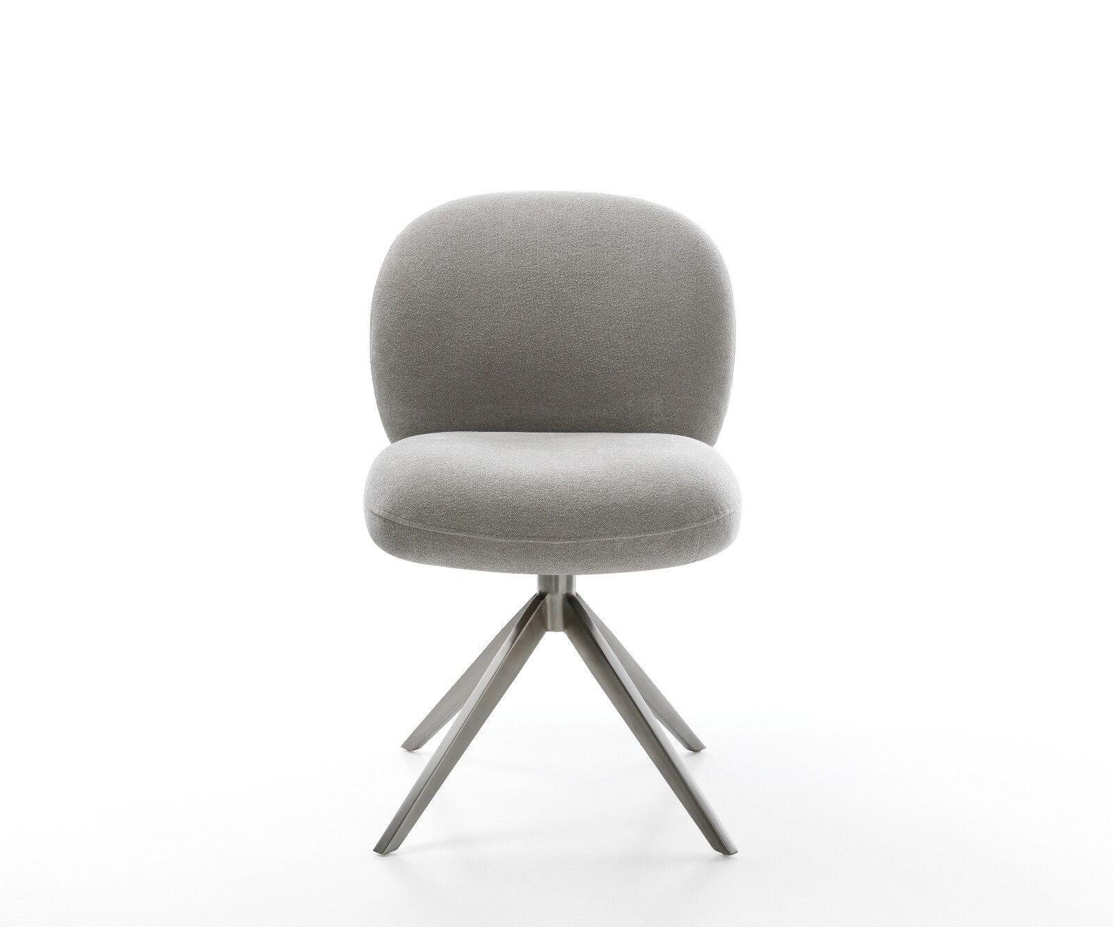 Chaise-pivotante Nube-Flex tissu structuré doux gris pied croisé large grafiete pivotement sur 360° fonction bascule resorts ensachés 2
