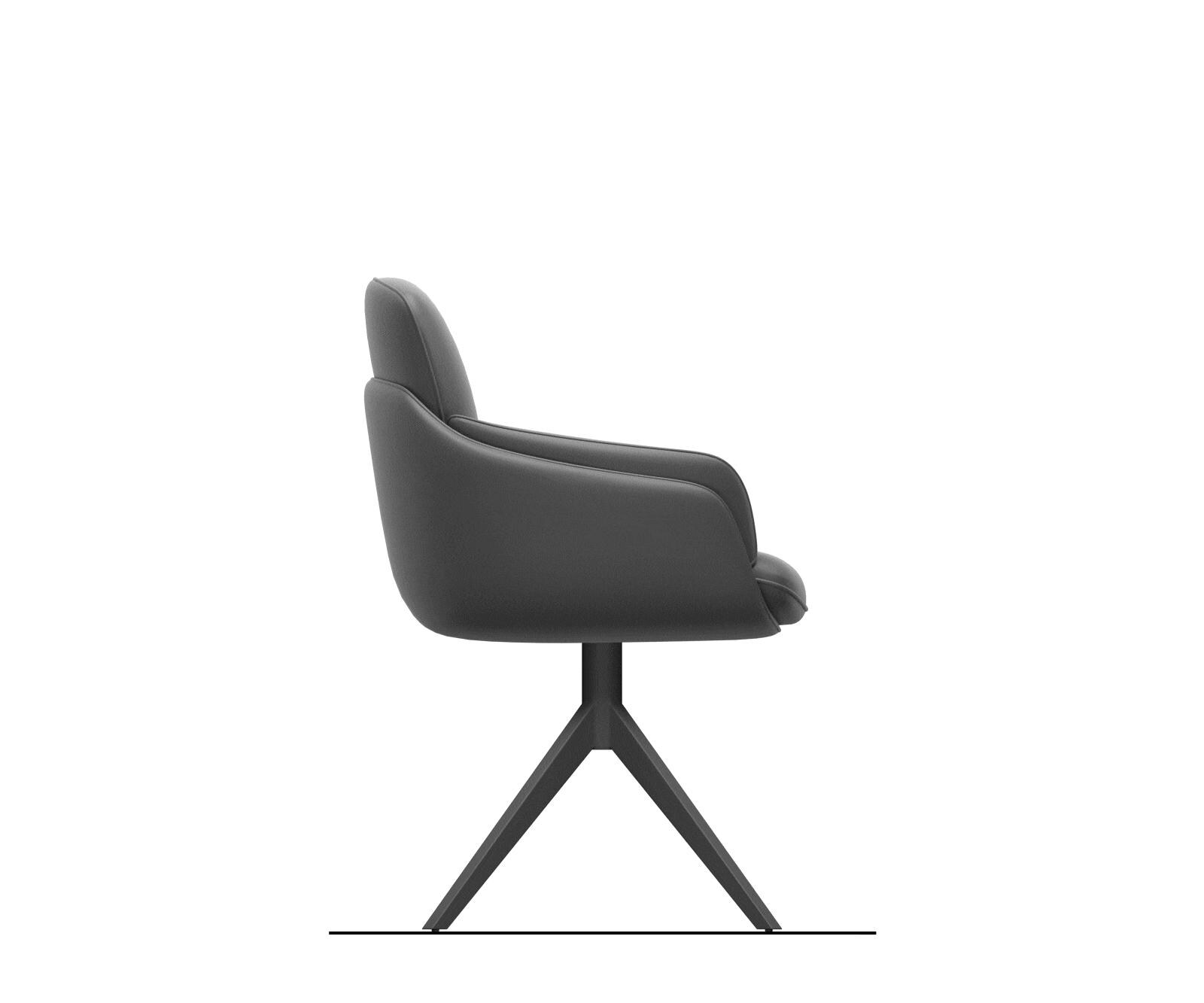 Chaise-pivotante Luan-Flex avec accoudoirs tissu mixte cuir de vache blanc-bleu pastel pied croisé large blanc pivotement sur 360° fonction bascule 6 Chaise-pivotante Luan-Flex avec accoudoirs tissu mixte cuir de vache blanc-bleu pastel pied croisé large blanc pivotement sur 360° fonction bascule 6