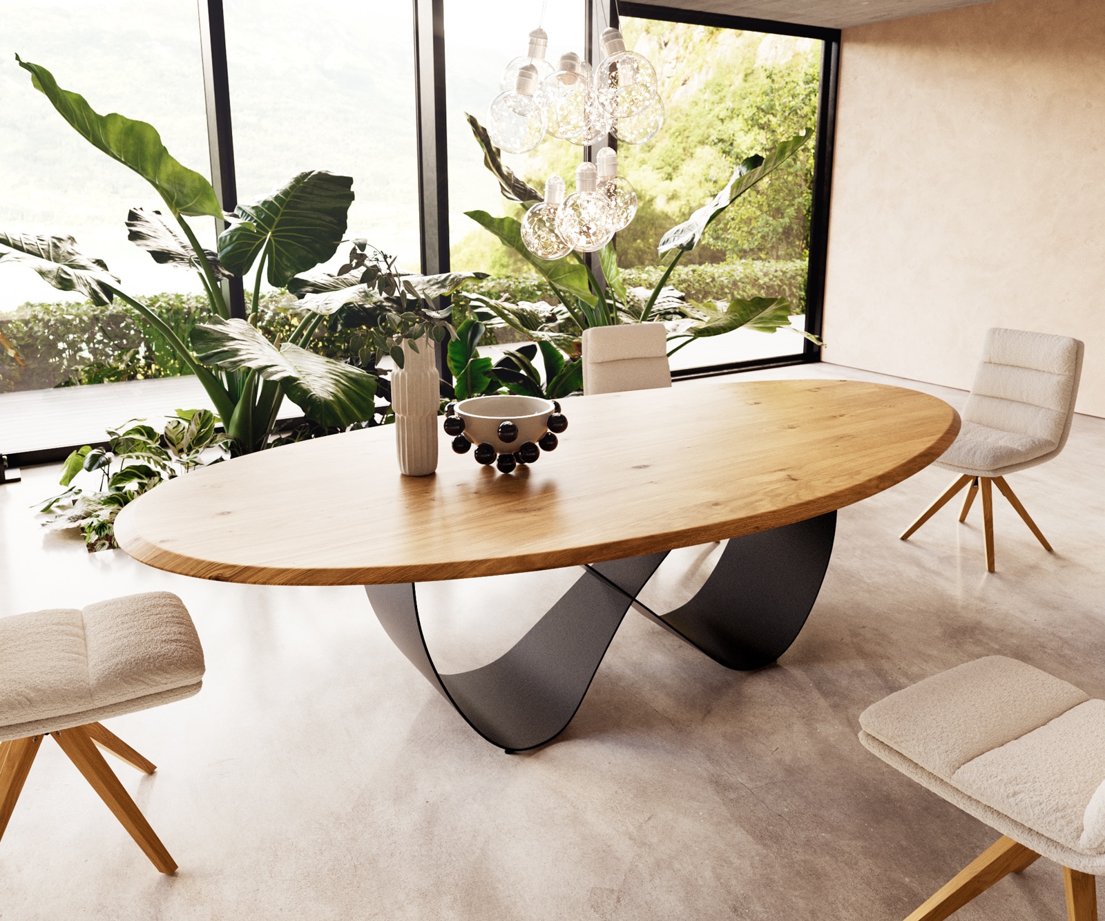 Esstisch Edge Massivholz Flow Edge Oval Esstisch Edge Massivholz Flow Edge Oval