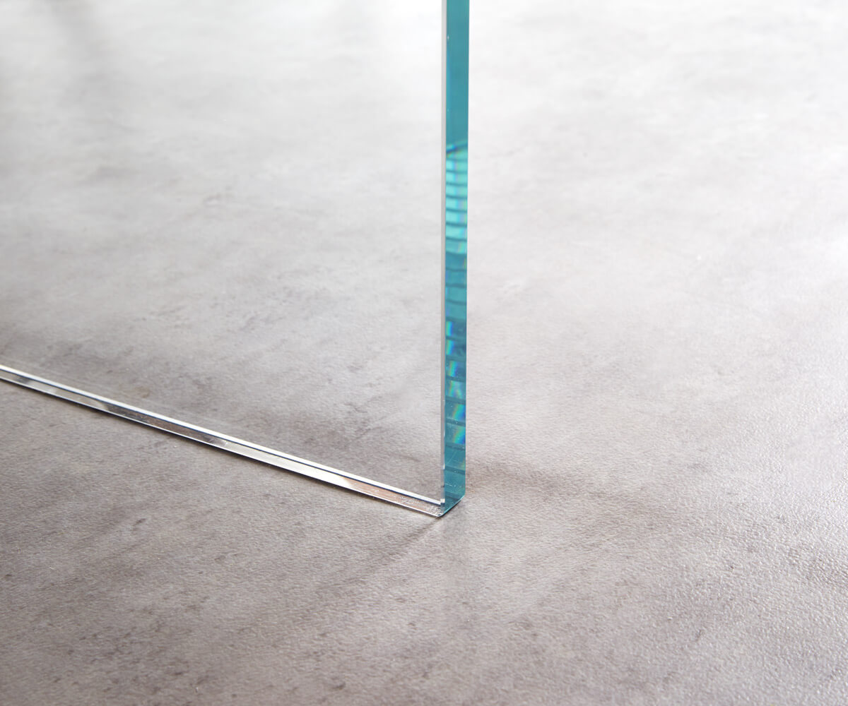 Table-à-manger Edge 200x100 XL acacia nature verre Live-Edge 8