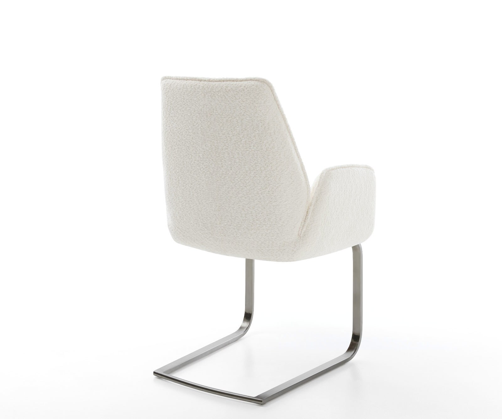 Cantilever Zoa-Flex bouclé blanc pied cantilever plat grafiete ressorts ensachés 5