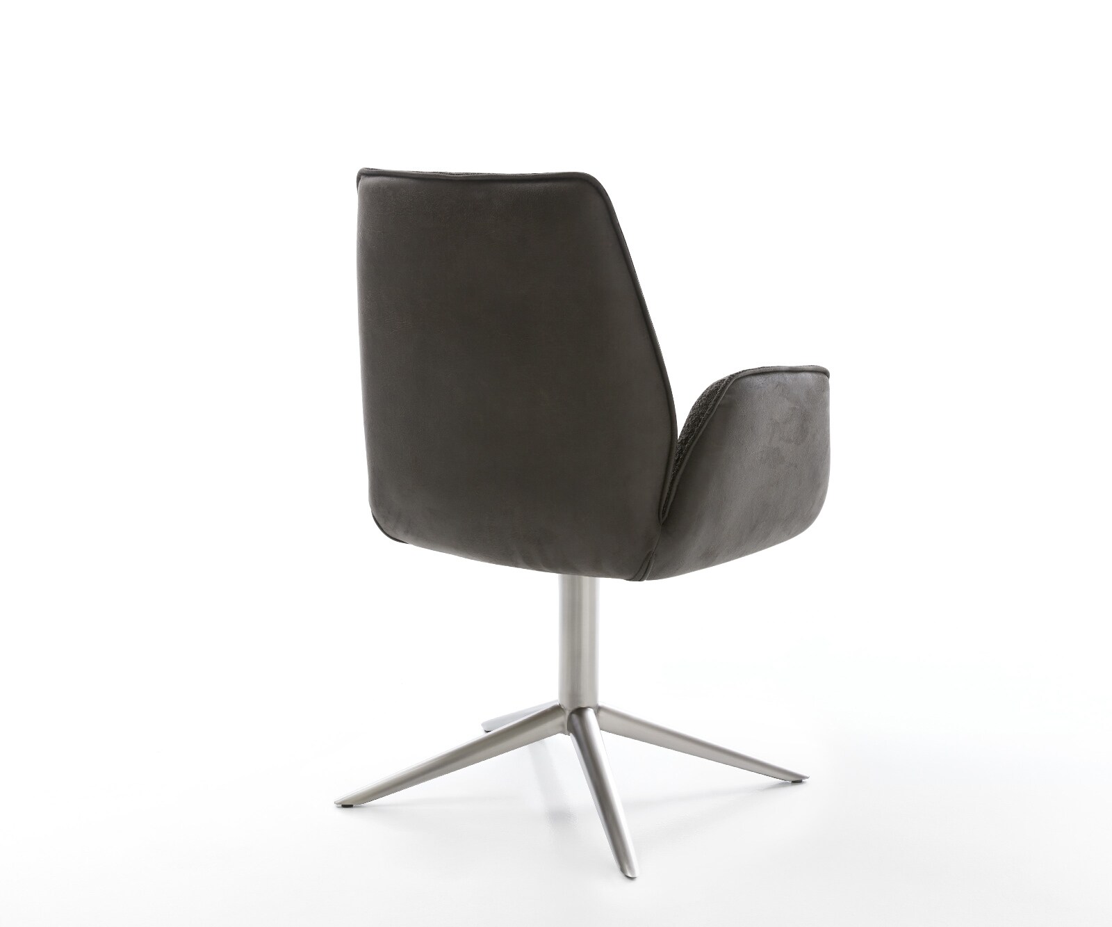 Chaise-pivotante Zoa-Flex tissu mixte noir pied de chaise 4 branches roestvrij staal pivotement sur 360° fonction bascule ressorts ensachés 5