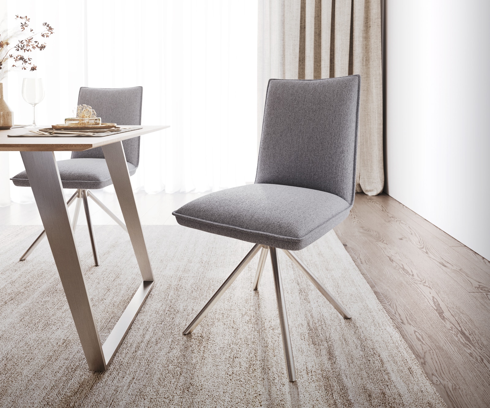 Chaise-de-salle-à-manger Lelio-Flex Chaise rembourrée 4 Chaise-de-salle-à-manger Lelio-Flex Chaise rembourrée 4