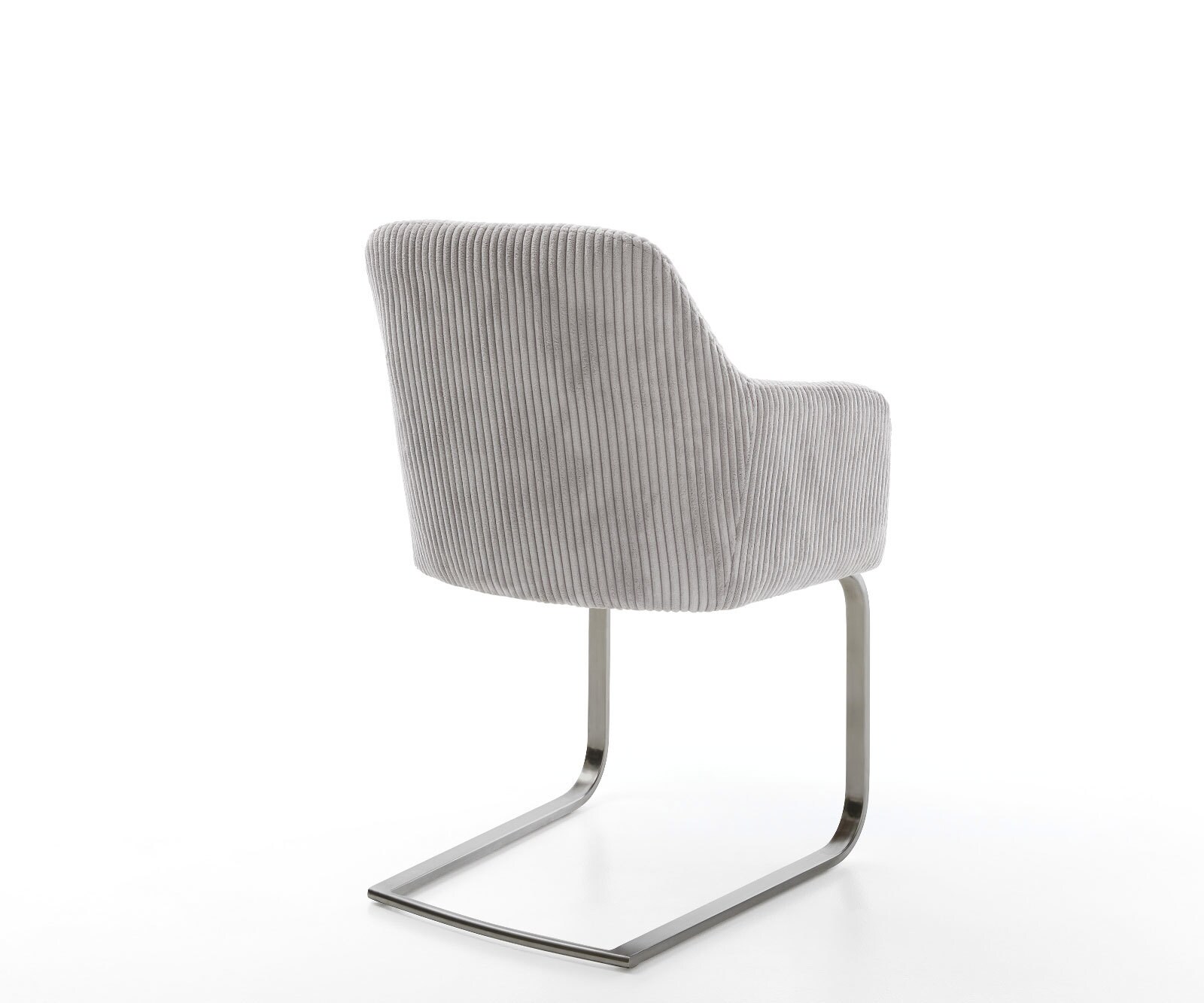 Cantilever Greg-Flex côtelé gris argenté pied cantilever plat grafiete ressorts ensachés 4 Cantilever Greg-Flex côtelé gris argenté pied cantilever plat grafiete ressorts ensachés 4