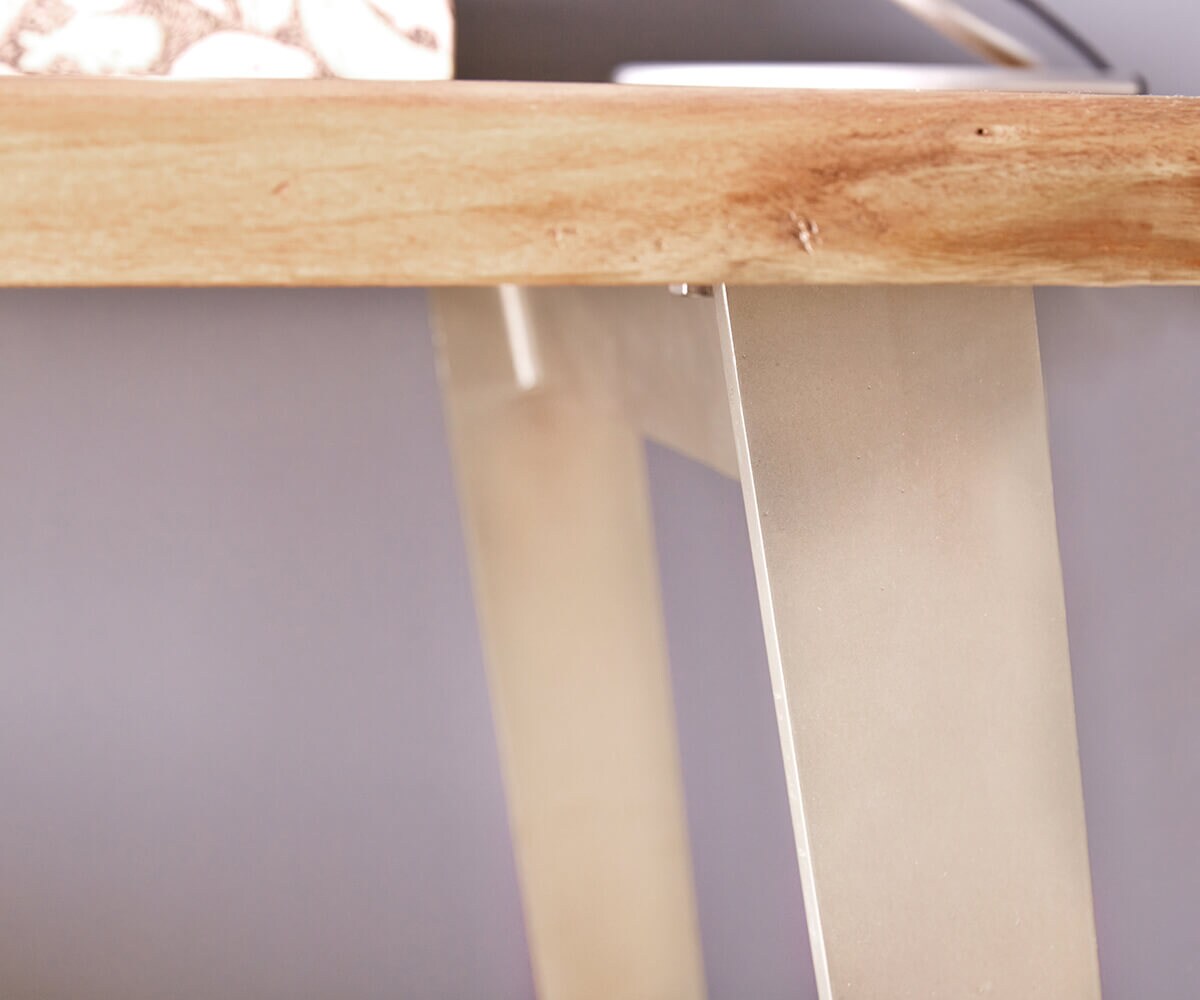 Table-bureau Live-Edge 150x60 cm acacia nature 3 tiroirs 5