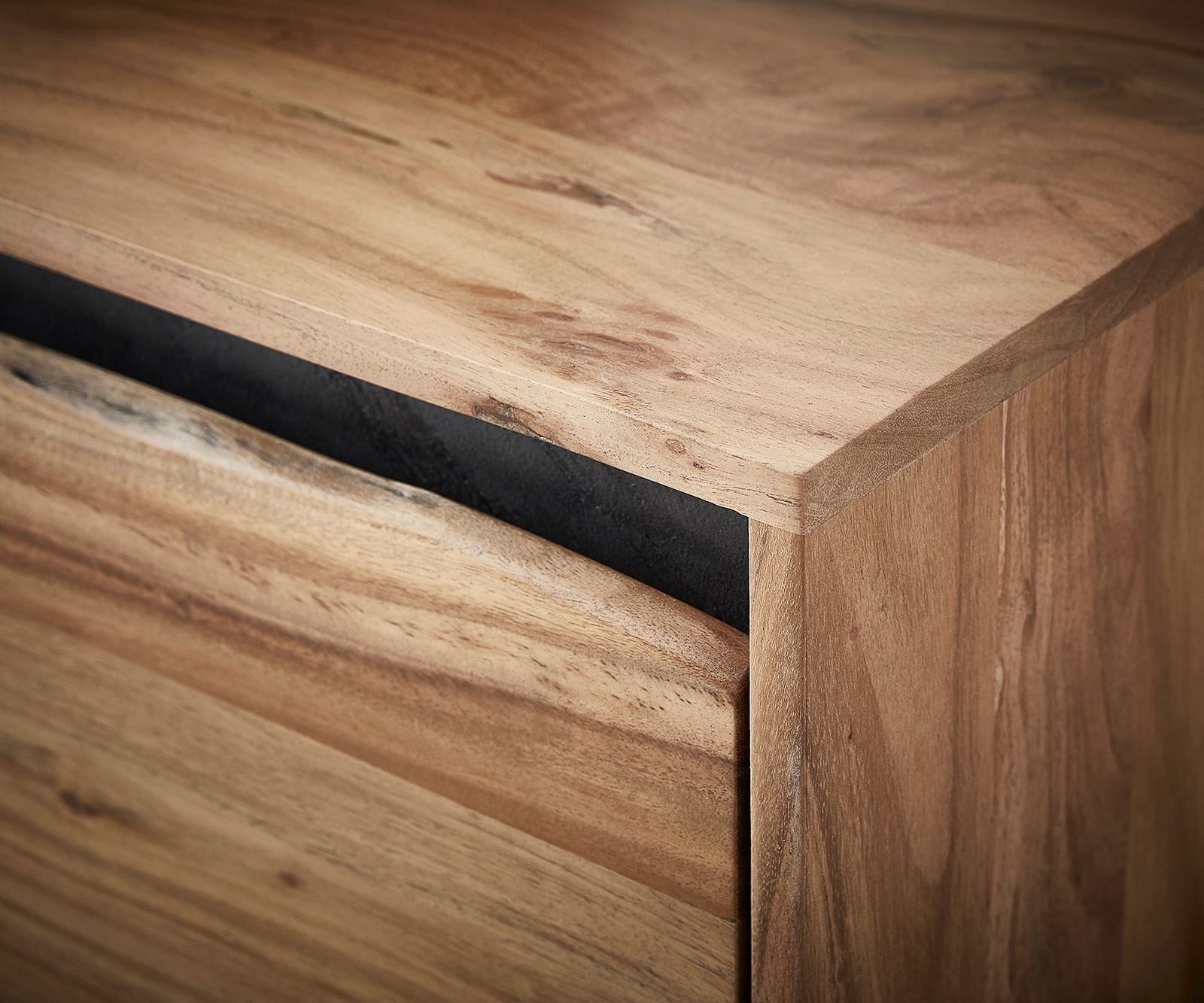 Commode Stonegrace 200x45 cm acacia nature 4 portes tronc d'arbre 5 Commode Stonegrace 200x45 cm acacia nature 4 portes tronc d'arbre 5