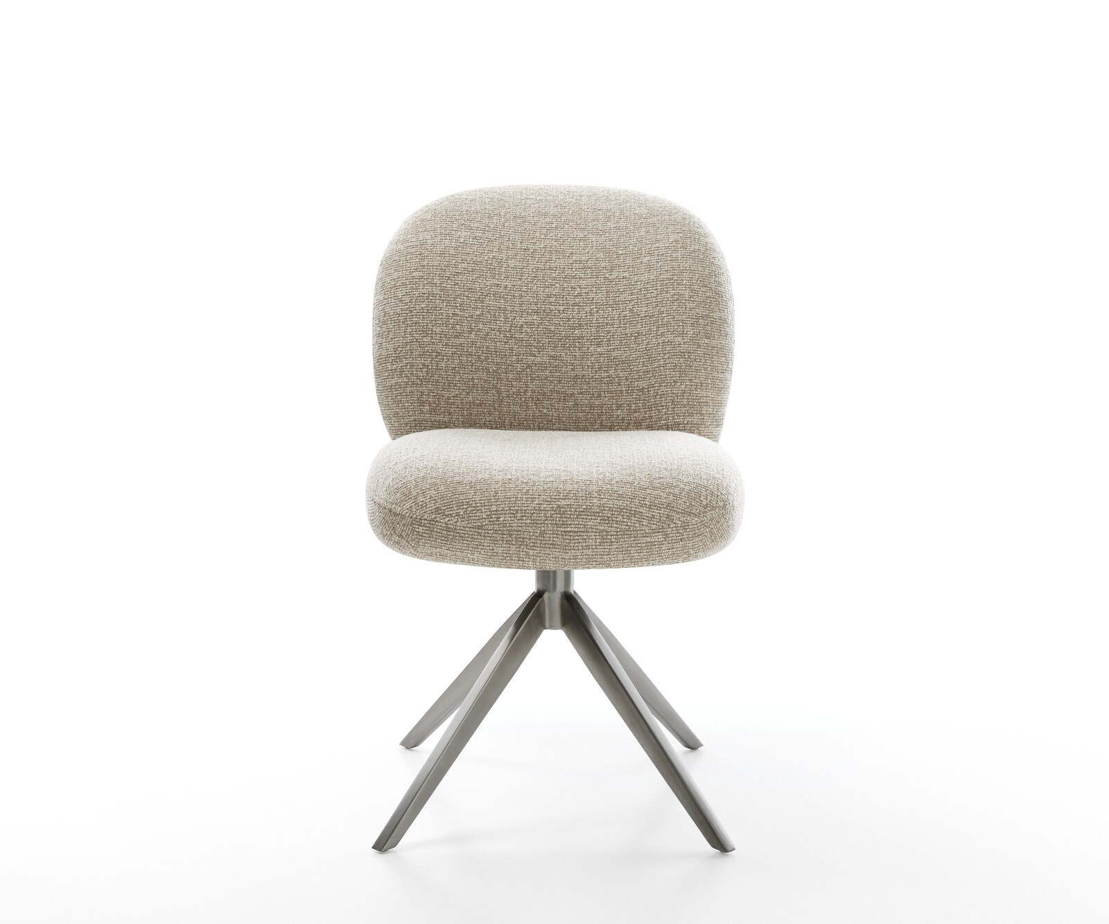 Chaise-pivotante Nube-Flex tissu tissé doux beige pied croisé large grafiete pivotement sur 360° fonction bascule resorts ensachés 2