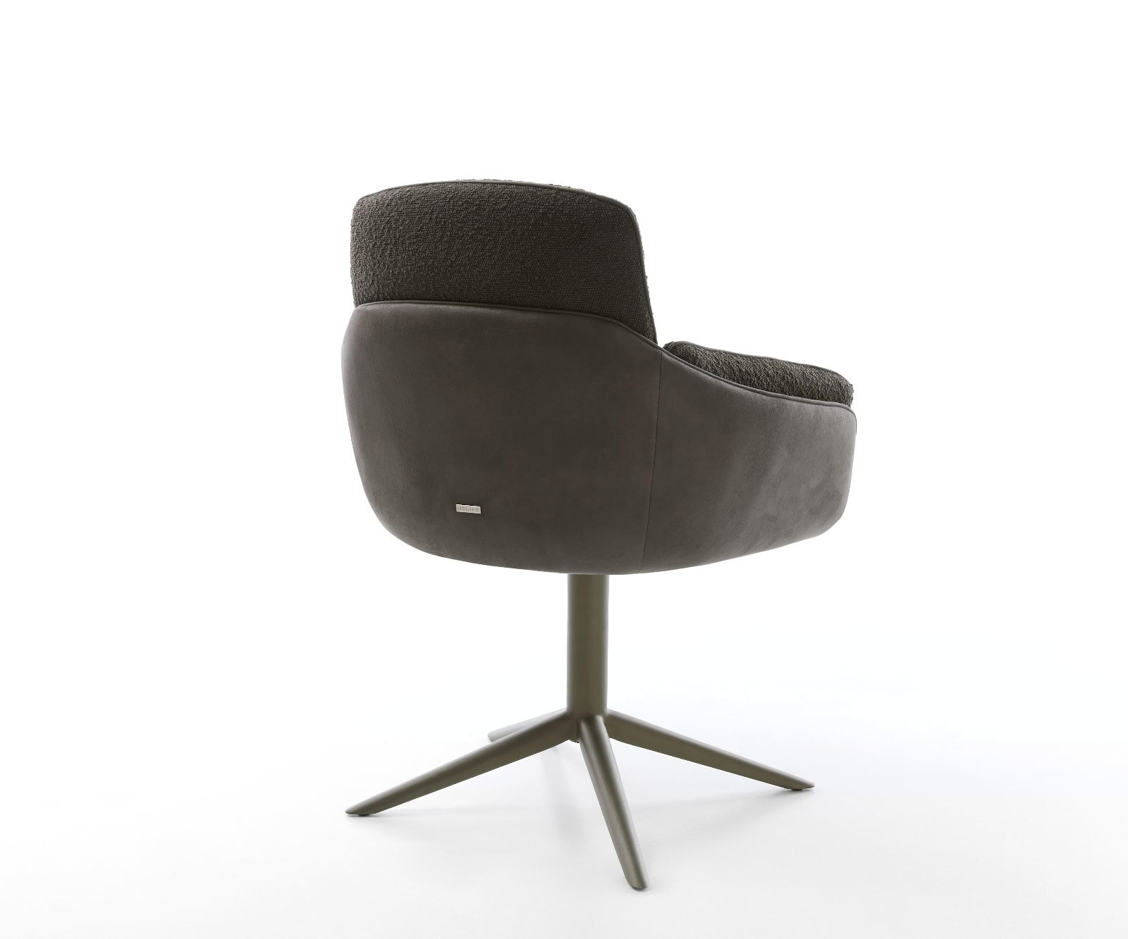 Chaise-pivotante Luan-Flex avec accoudoirs tissu mixte noir pied de chaise 4 branches aspect titane pivotement sur 360° fonction bascule 4 Chaise-pivotante Luan-Flex avec accoudoirs tissu mixte noir pied de chaise 4 branches aspect titane pivotement sur 360° fonction bascule 4