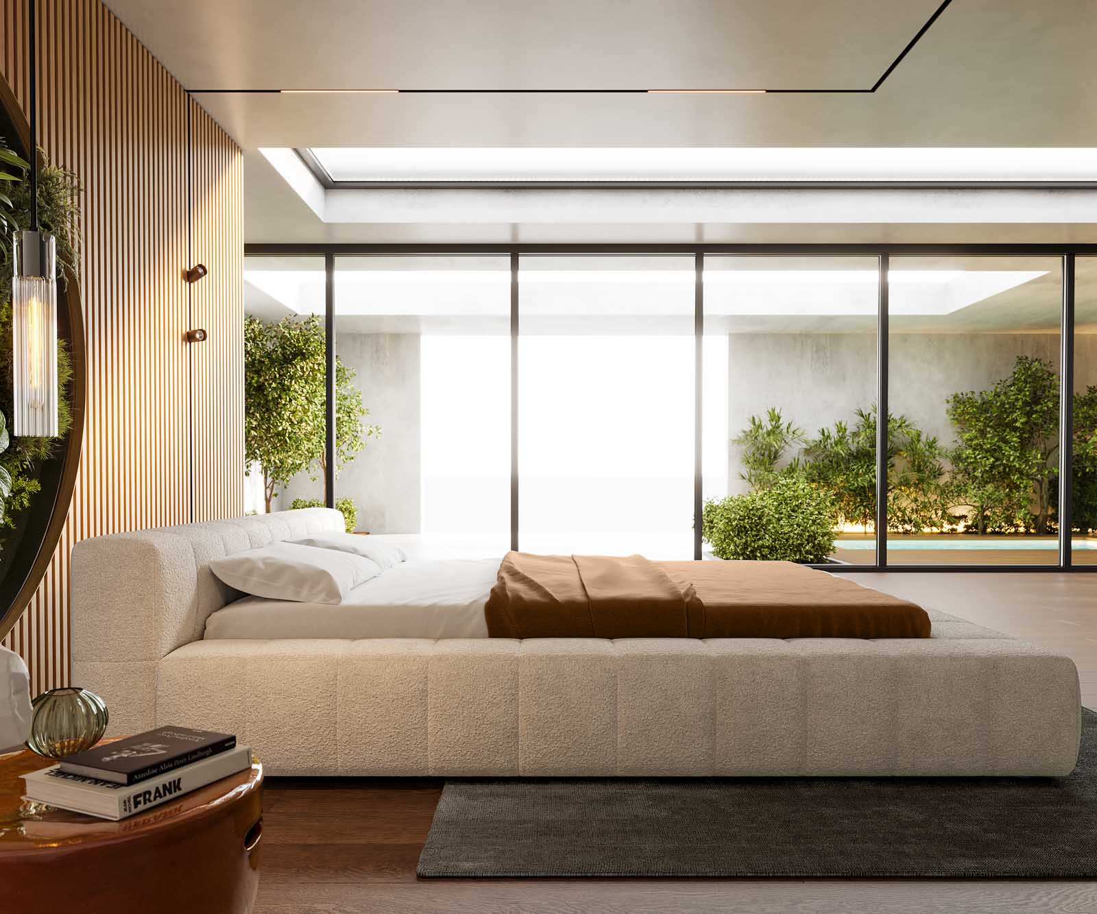 Sommier-Espazio 140x200 cm Bouclé Crème-Blanc avec espace de rangement 3 Sommier-Espazio 140x200 cm Bouclé Crème-Blanc avec espace de rangement 3