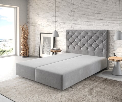 Cadre-de-sommier Dream-Great 140x200 MicrofibreGris