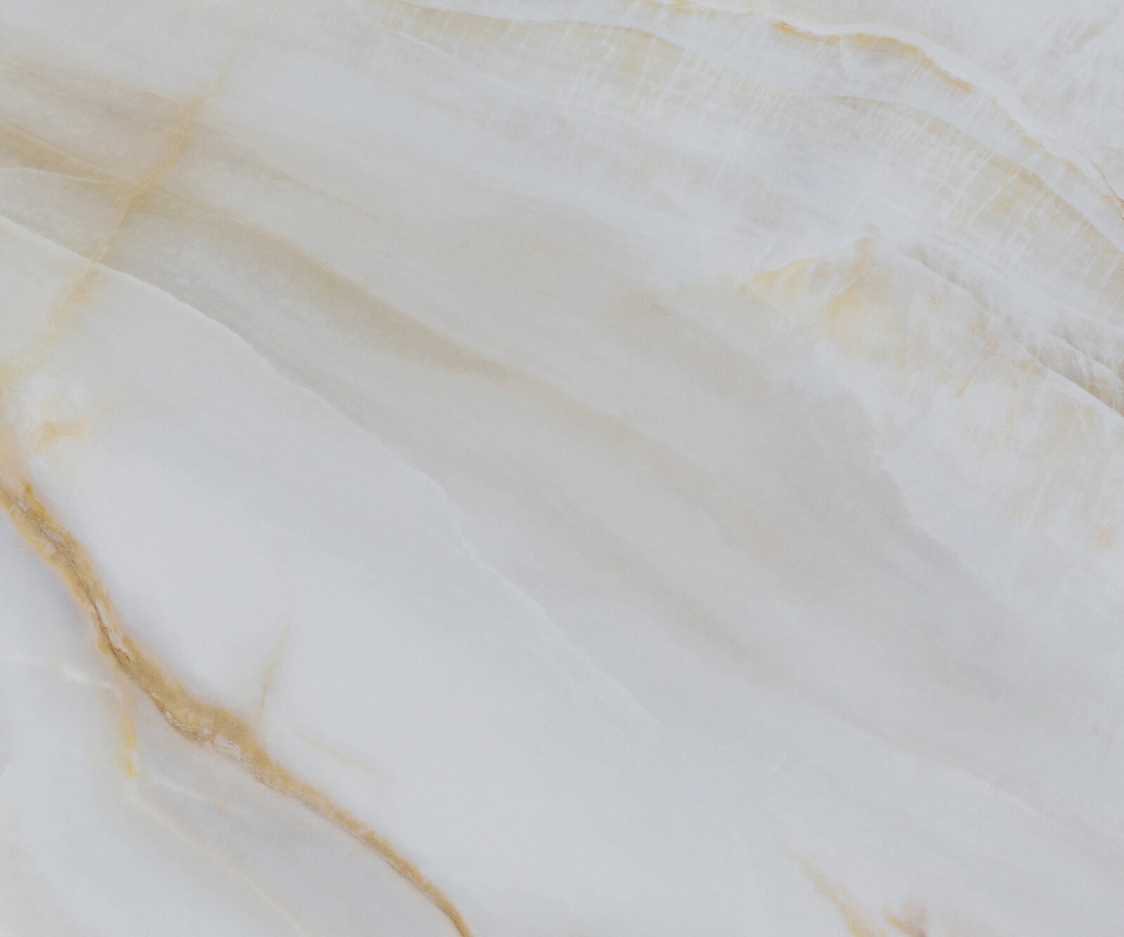 Table à manger Edge 300x100 cm céramique Onyx Pearl piètement en W métal finition effet titane 3