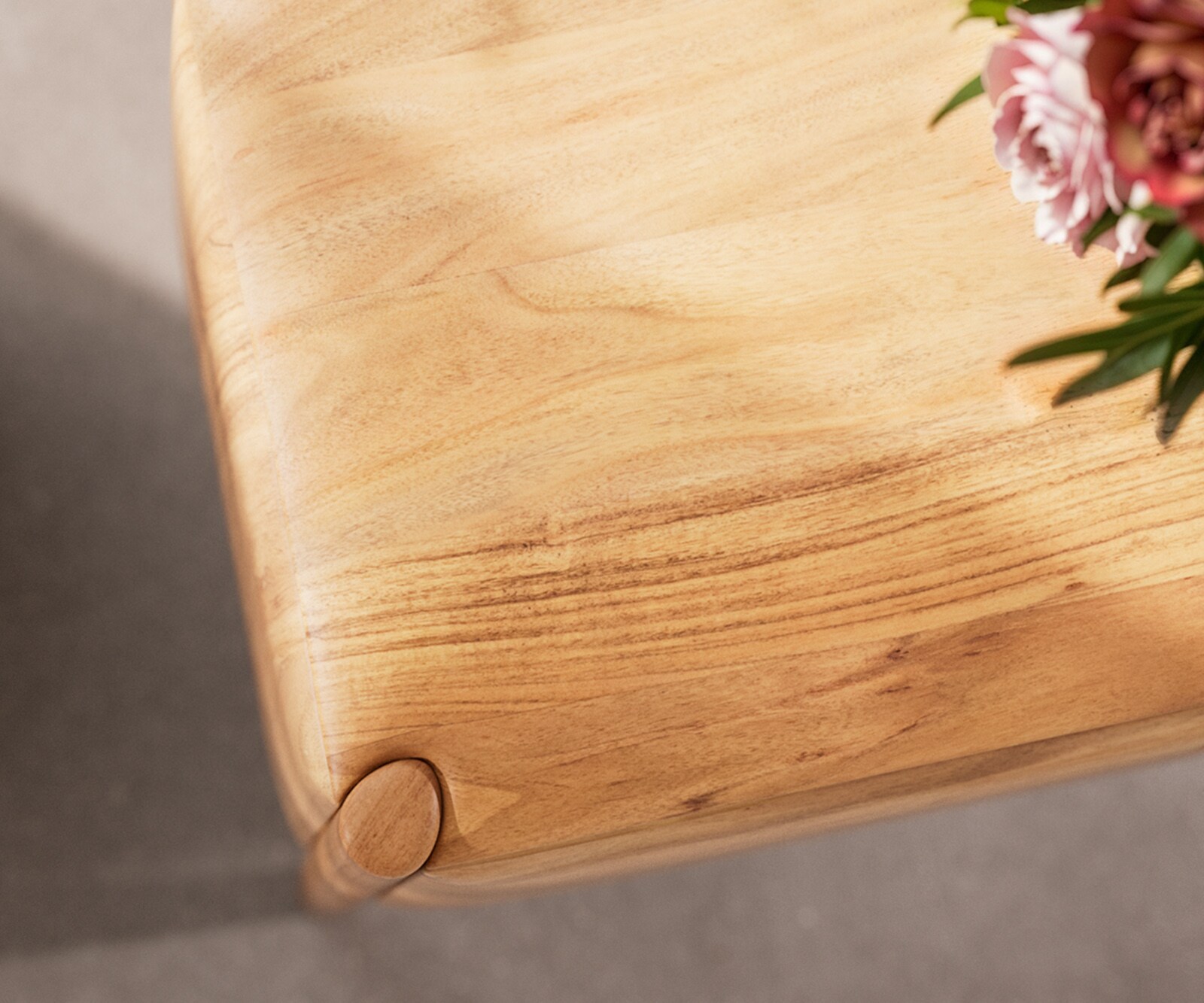 Table-basse Simcha 90x90 cm acacia naturel 1 compartiment 5