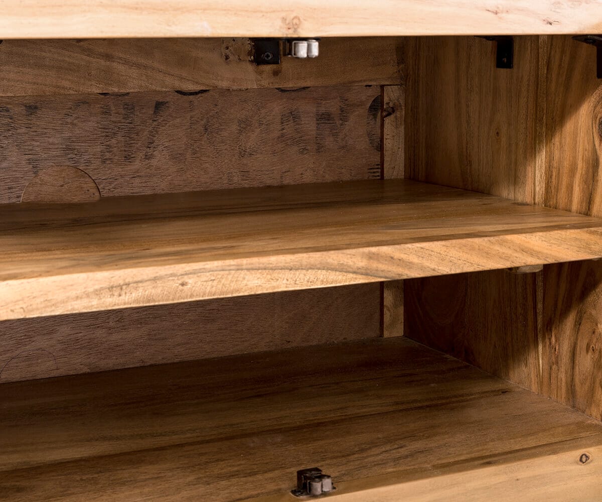 Meuble-TV Live-Edge 220 cm acacia nature massif 6 portes 3 Meuble-TV Live-Edge 220 cm acacia nature massif 6 portes 3