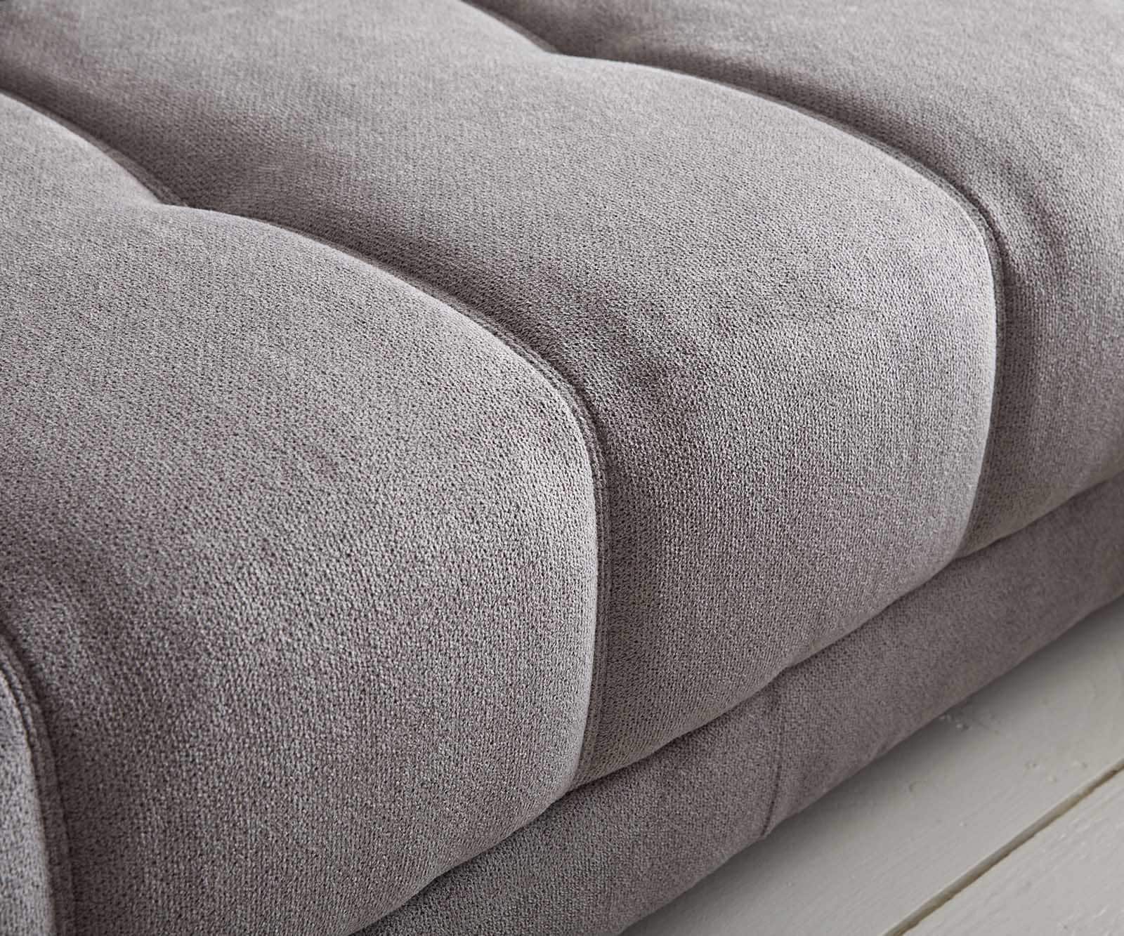 Canapé-panoramique Josea 300x220 cm microfibre gris pierre Recamière à droite 6 Canapé-panoramique Josea 300x220 cm microfibre gris pierre Recamière à droite 6