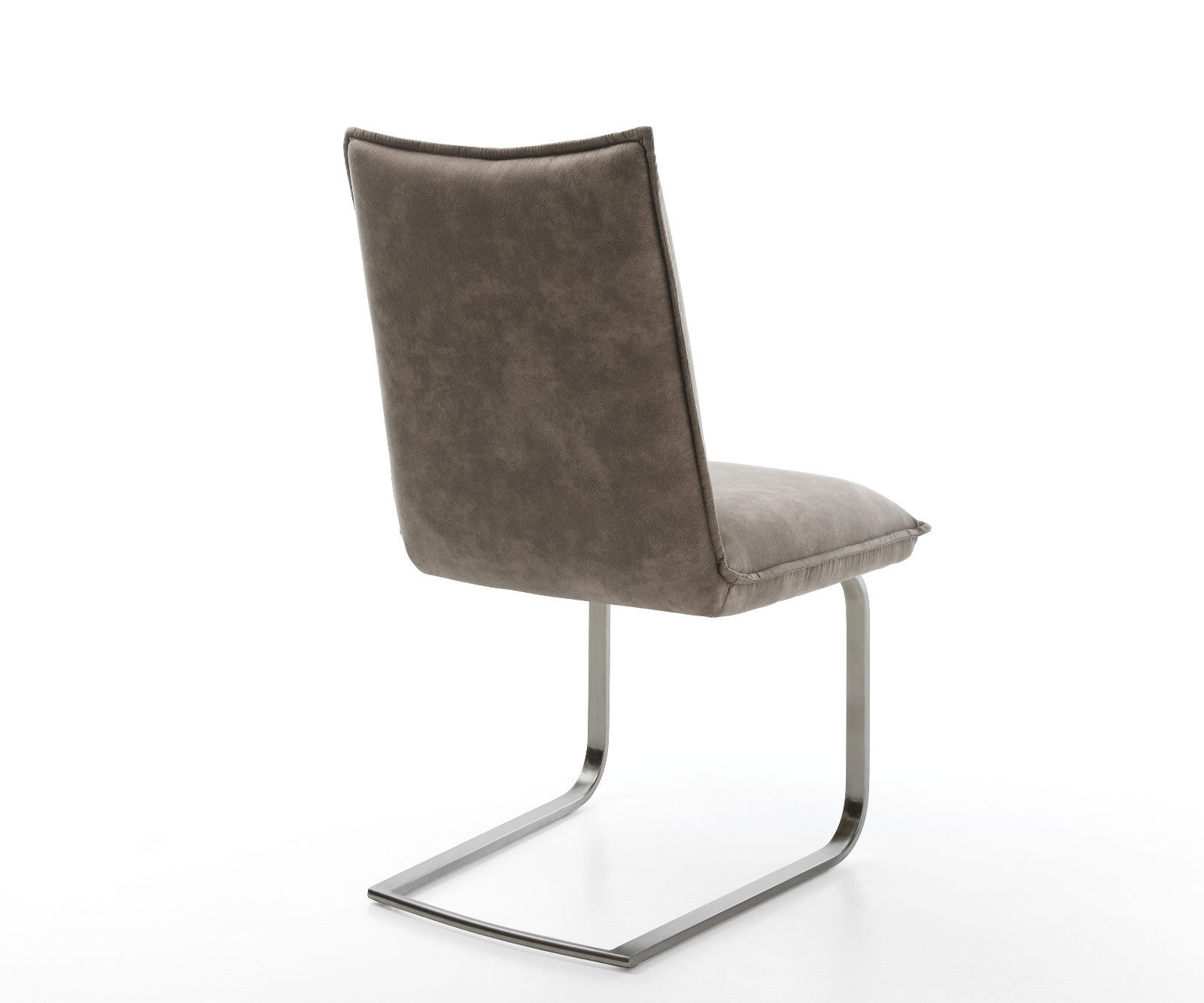 Cantilever Lelio-Flex microvelours taupe vintage pied cantilever plat grafiete ressorts ensachés 5