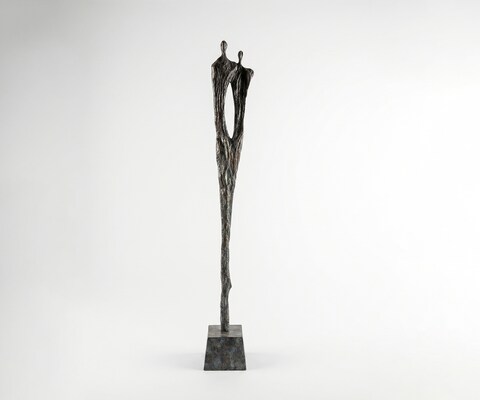 Figurine Gemini l22 x P22 x H166 cm Aluminium Umbra Antica Faite main