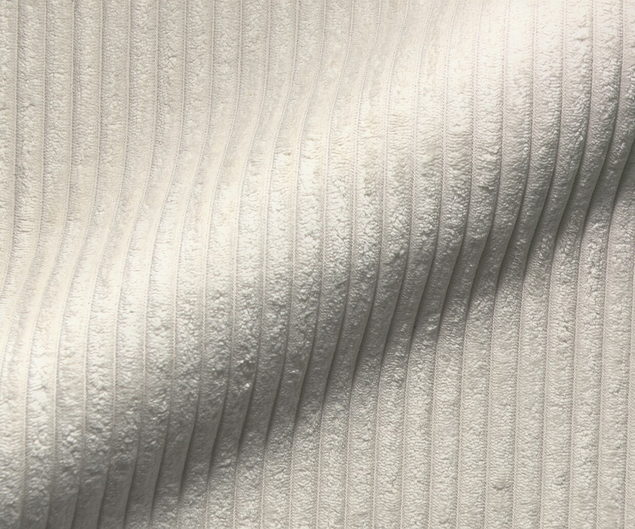 Canapé-d'angle Brom 260 x 175 cm Velours côtelé Beige Recamière à droite 2
