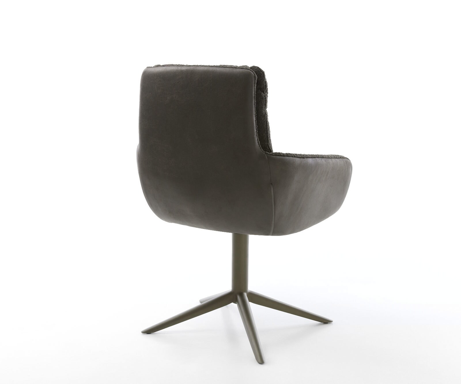 Chaise-pivotante Abelia-Flex avec accoudoirs tissu mixte noir pied de chaise 4 branches aspect titane pivotement sur 360° fonction bascule 4 Chaise-pivotante Abelia-Flex avec accoudoirs tissu mixte noir pied de chaise 4 branches aspect titane pivotement sur 360° fonction bascule 4