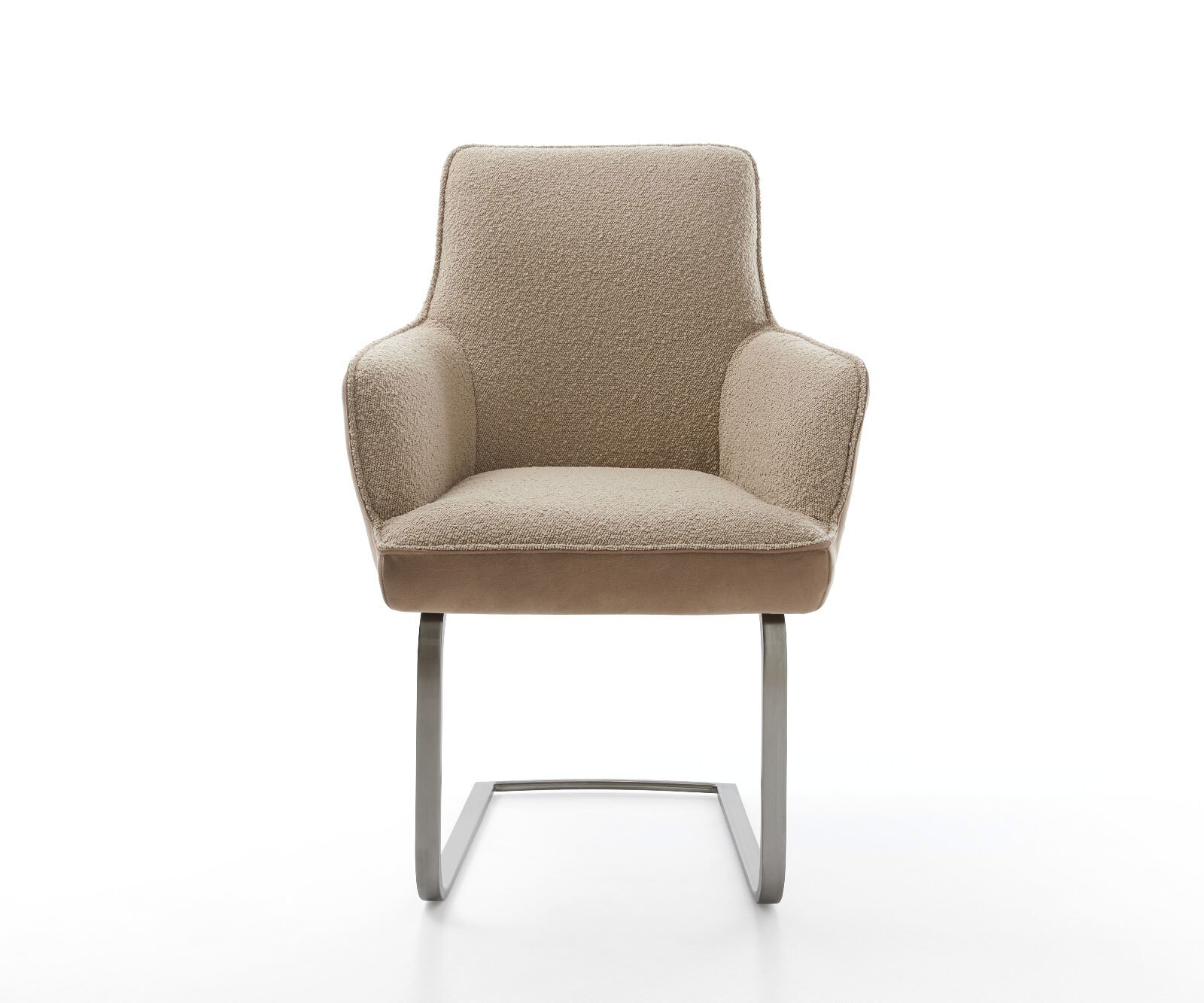 Cantilever Heira-Flex mit Armlehnen microvelours couleur boue pied cantilever plat grafiete ressorts ensachés 1 Cantilever Heira-Flex mit Armlehnen microvelours couleur boue pied cantilever plat grafiete ressorts ensachés 1