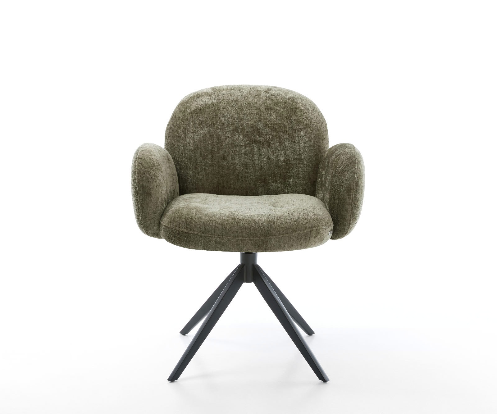 Chaise-pivotante Nube-Flex avec accoudoirs chenille olive pied croisé large noir pivotement sur 360° fonction bascule ressorts ensachés 1 Chaise-pivotante Nube-Flex avec accoudoirs chenille olive pied croisé large noir pivotement sur 360° fonction bascule ressorts ensachés 1