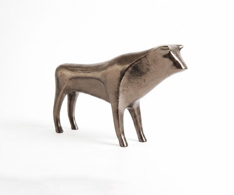 Figurine Minos l8 x P36 x H23 cm Aluminium Mokka Bronze Moulée