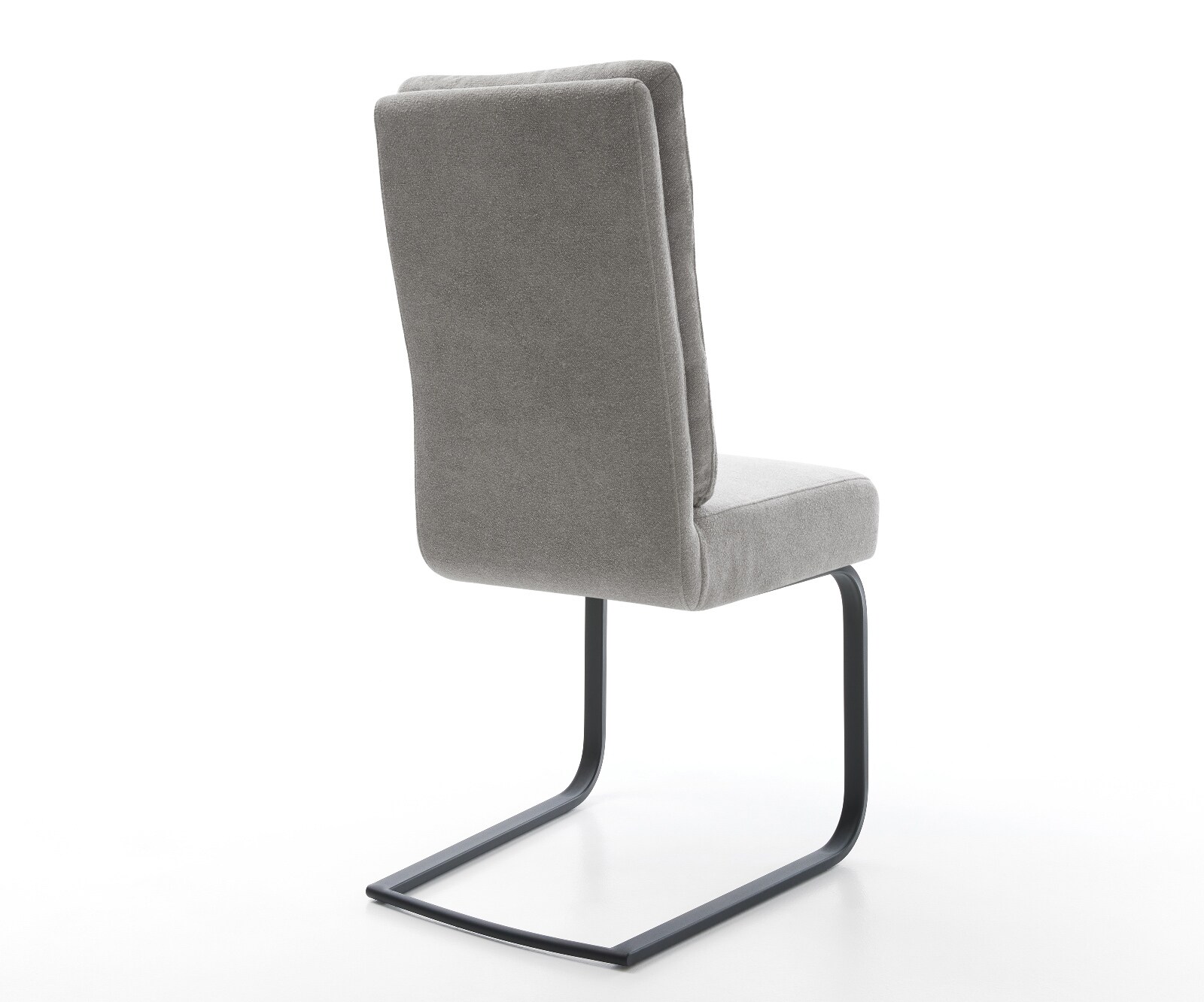 Cantilever Pela-Flex tissu structuré doux gris pied cantilever plat noir resorts ensachés 5