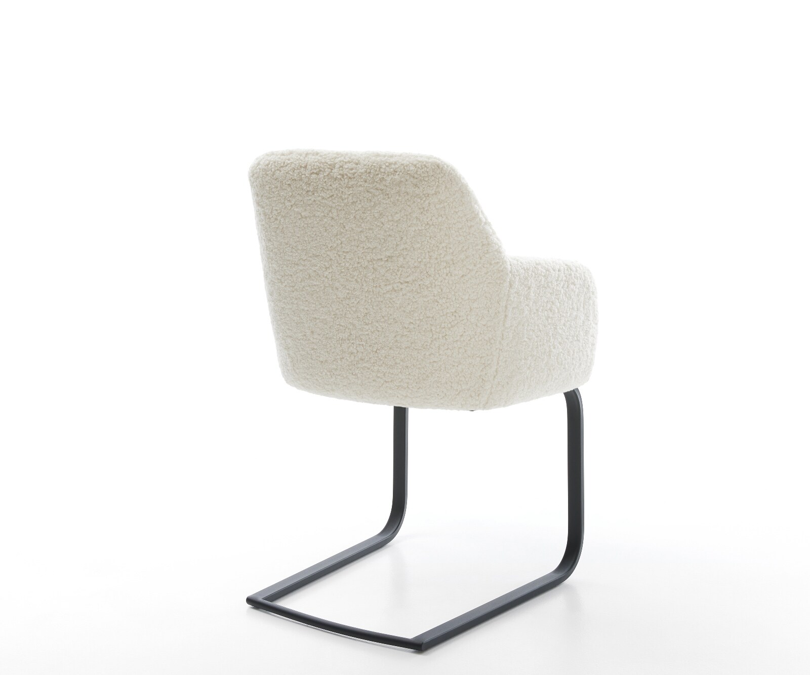 Cantilever Greg-Flex tissu teddy beige pied cantilever plat noir resorts ensachés 5