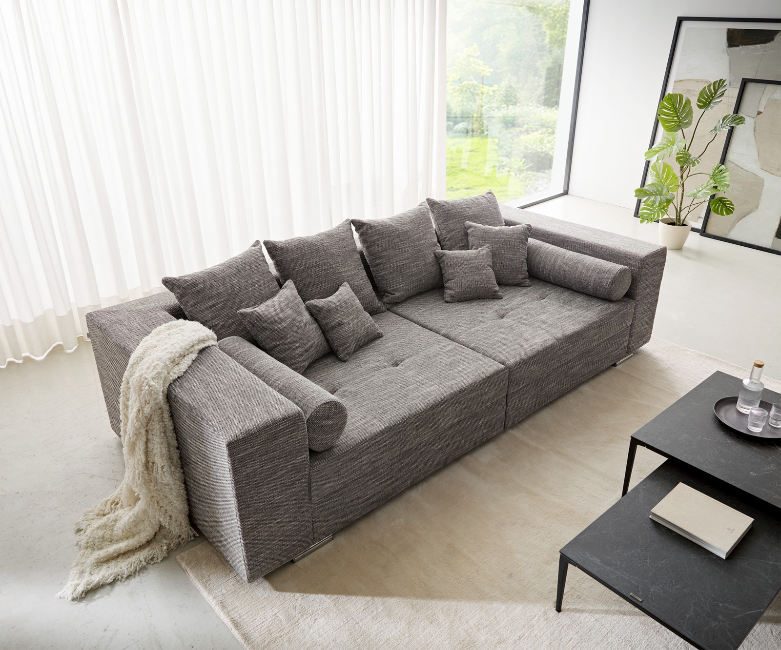 Grand Canapé Marlen 300x140 cm Grand Canapé gris clair 1 Grand Canapé Marlen 300x140 cm Grand Canapé gris clair 1