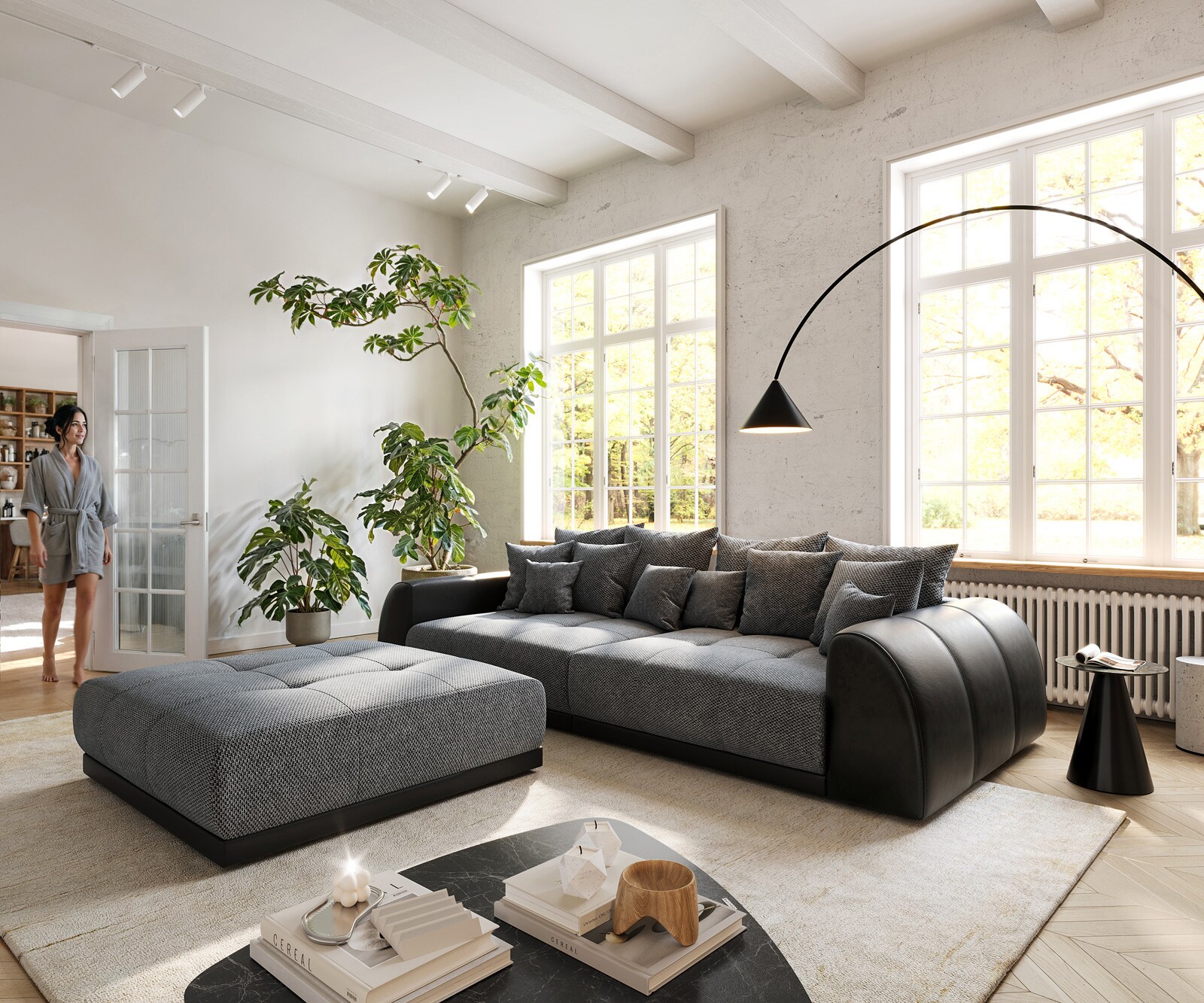 Grand-canapé Violetta 310x135 cm Grand canapé avec coussins 5