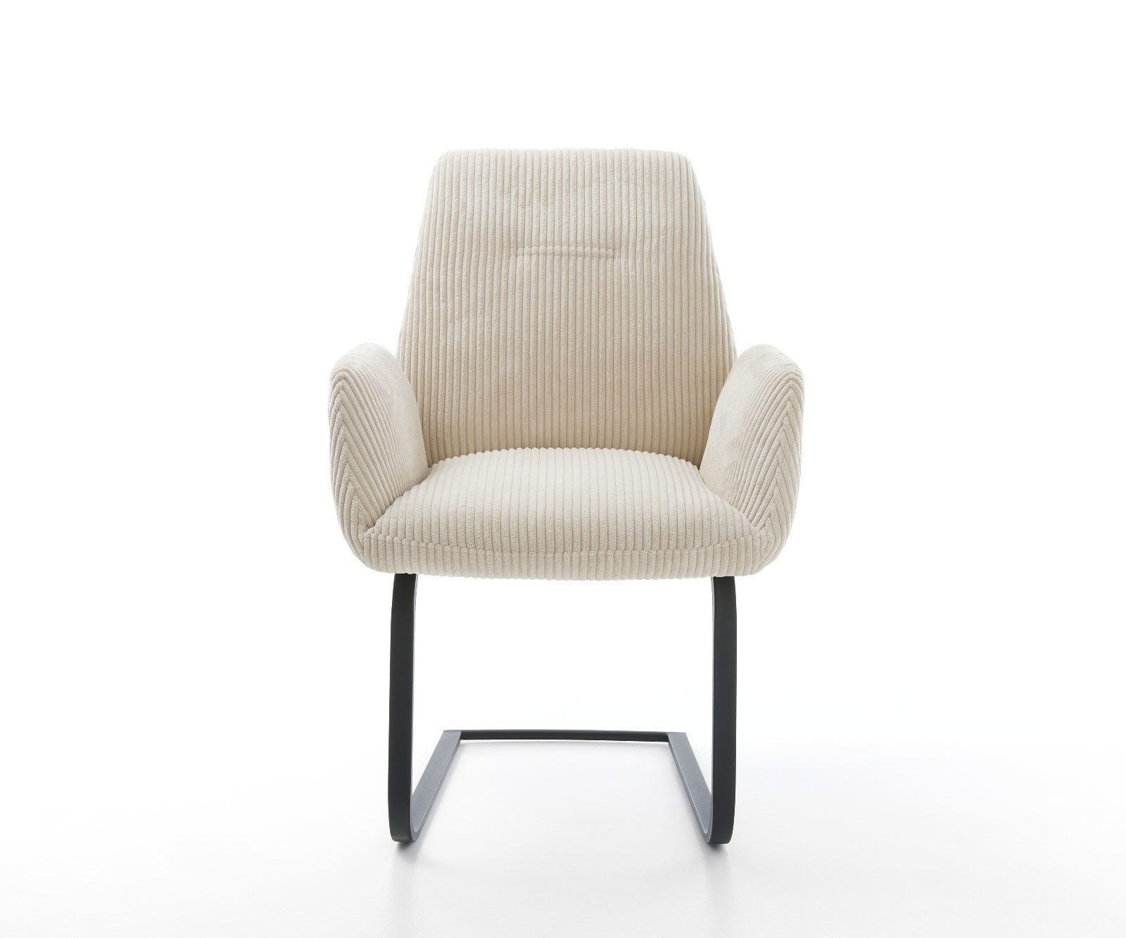 Cantilever Zoa-Flex côtelé beige vintage pied cantilever plat noir ressorts ensachés 1 Cantilever Zoa-Flex côtelé beige vintage pied cantilever plat noir ressorts ensachés 1