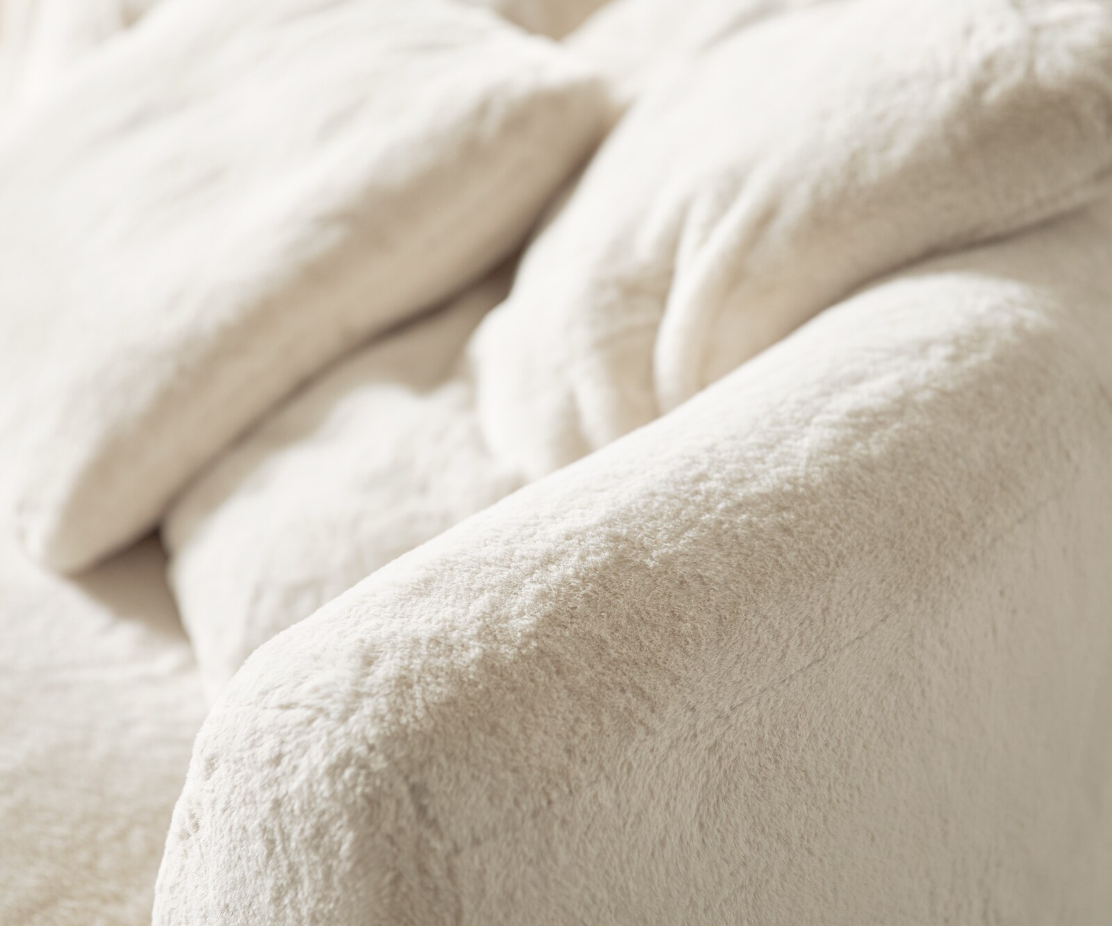 Grand-canapé Edina 330x170 cm Plüsch Creme-Weiß 5