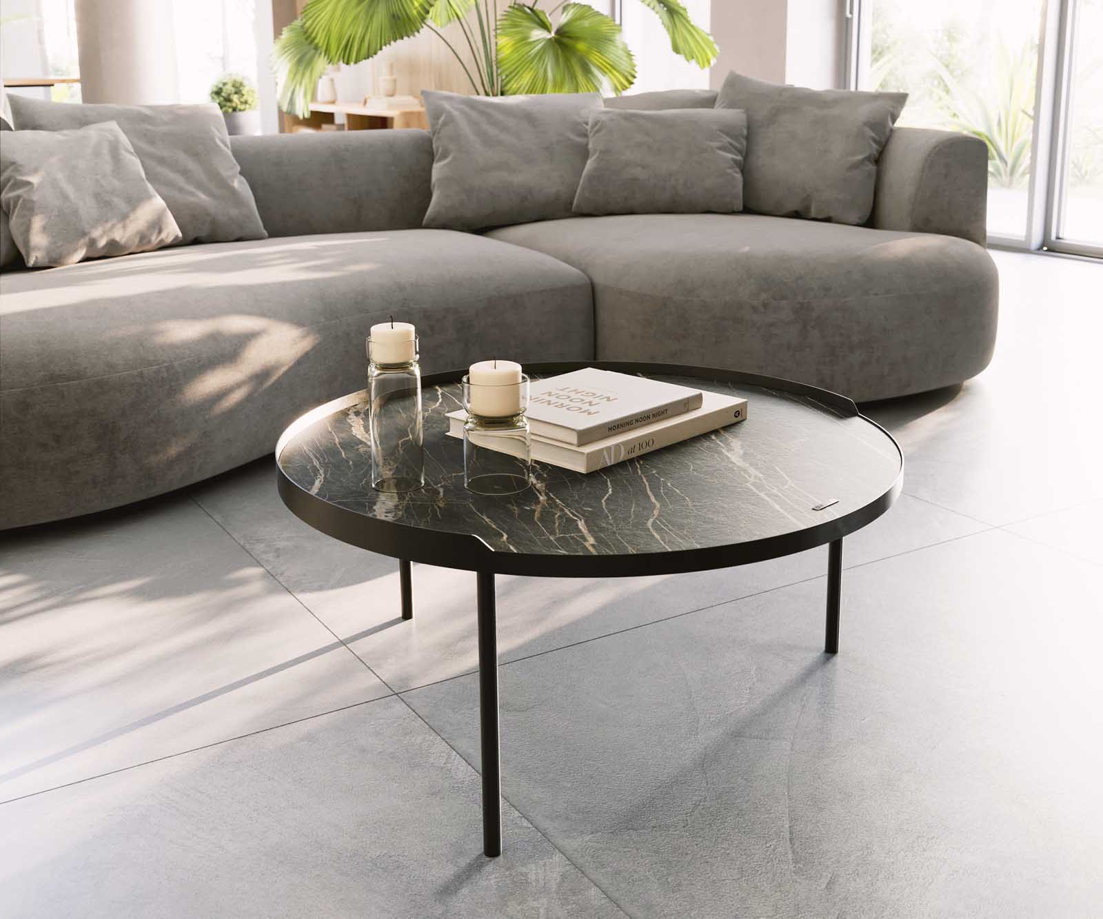 Table basse Torell Céramique Laminam®Noir Desir Marron 2 Table basse Torell Céramique Laminam®Noir Desir Marron 2