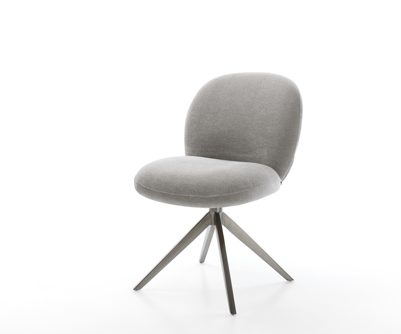 Chaise-pivotante Nube-Flex tissu structuré doux gris pied croisé large grafiete pivotement sur 360° fonction bascule resorts ensachés 1