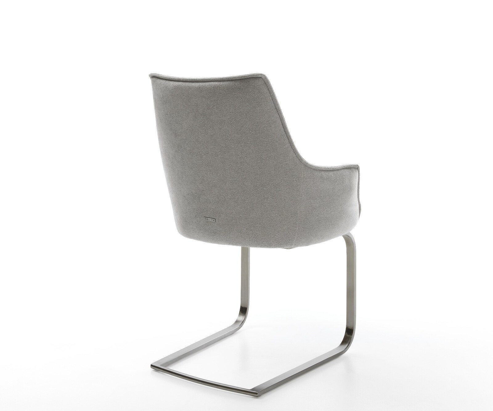 Cantilever Alja-Flex avec accoudoirs tissu structuré doux gris pied cantilever plat grafiete resorts ensachés 5