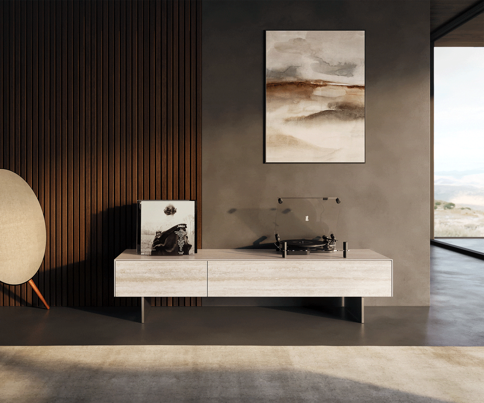 Meuble-TV Cuor 150 cm Céramique Laminam® Travertino Bianco Crème-blanc 1 Clapet 1 Tiroir Pied optique flottant Ancier inoxydable 2 Meuble-TV Cuor 150 cm Céramique Laminam® Travertino Bianco Crème-blanc 1 Clapet 1 Tiroir Pied optique flottant Ancier inoxydable 2