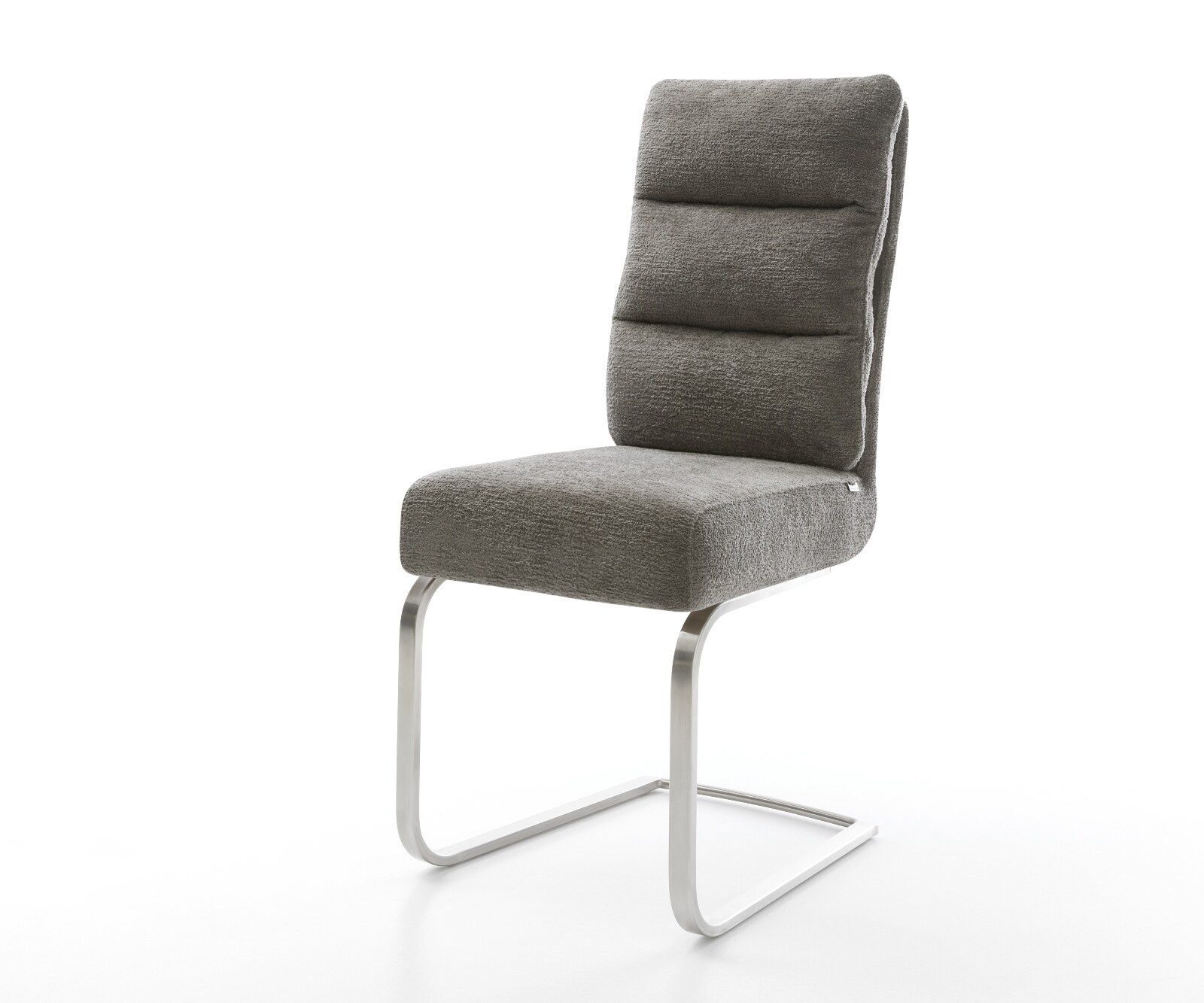 Cantilever Pela-Flex bouclé doux couleur boue pied cantilever plat acier inoxydable resorts ensachés 1