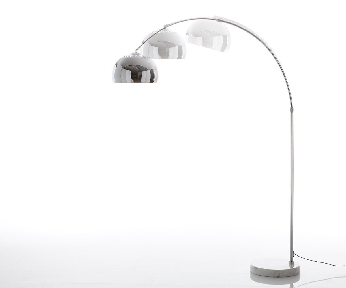 Lampadaire Big-Deal éco argenté marbre réglable en hauteur 1