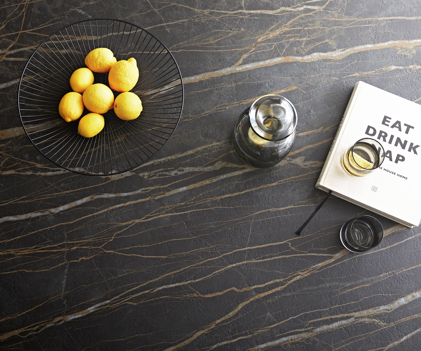 Table-à-manger Edge 200x100cm Laminam® céramique marron pieds milieu croisé noir 6 Table-à-manger Edge 200x100cm Laminam® céramique marron pieds milieu croisé noir 6